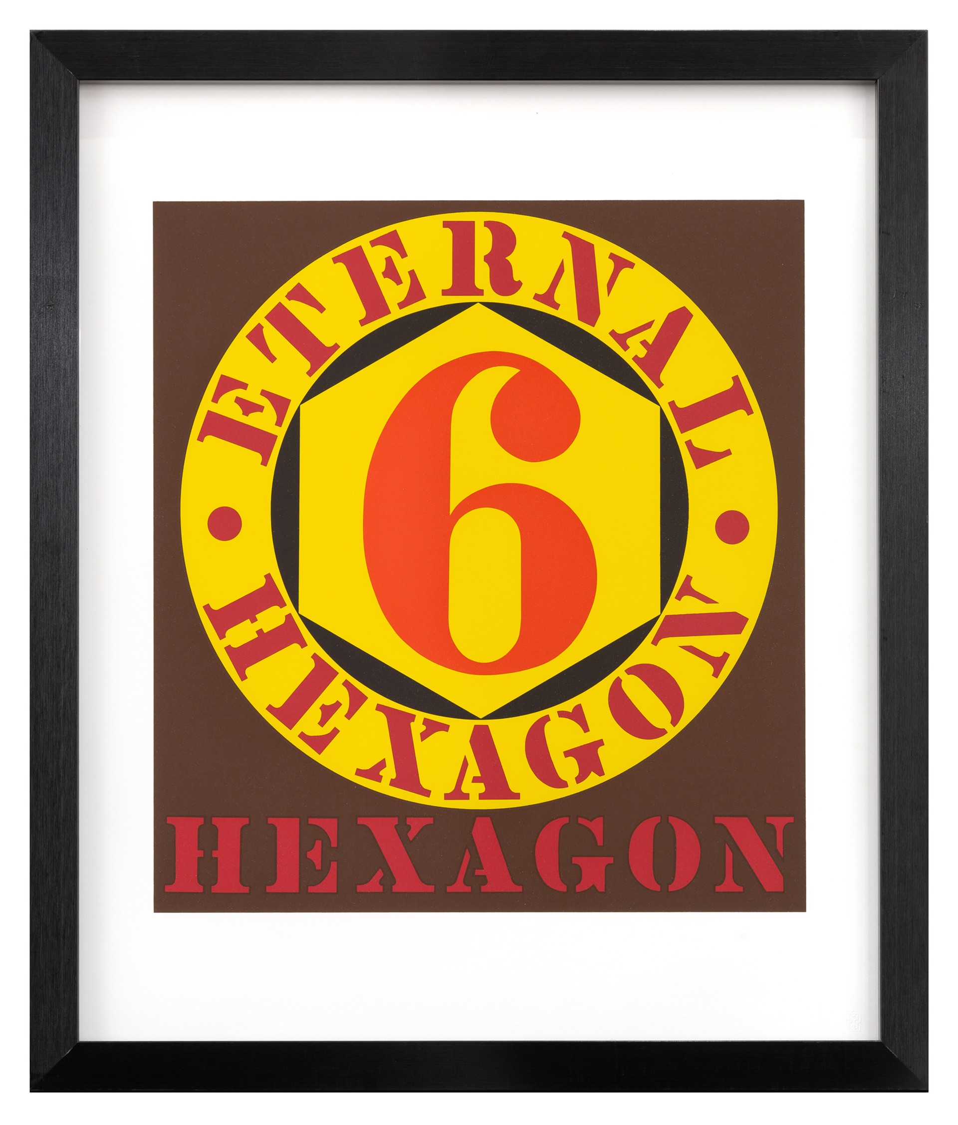 Eternal Hexagon from X + X (Ten Works by Ten Painters) by Robert Indiana