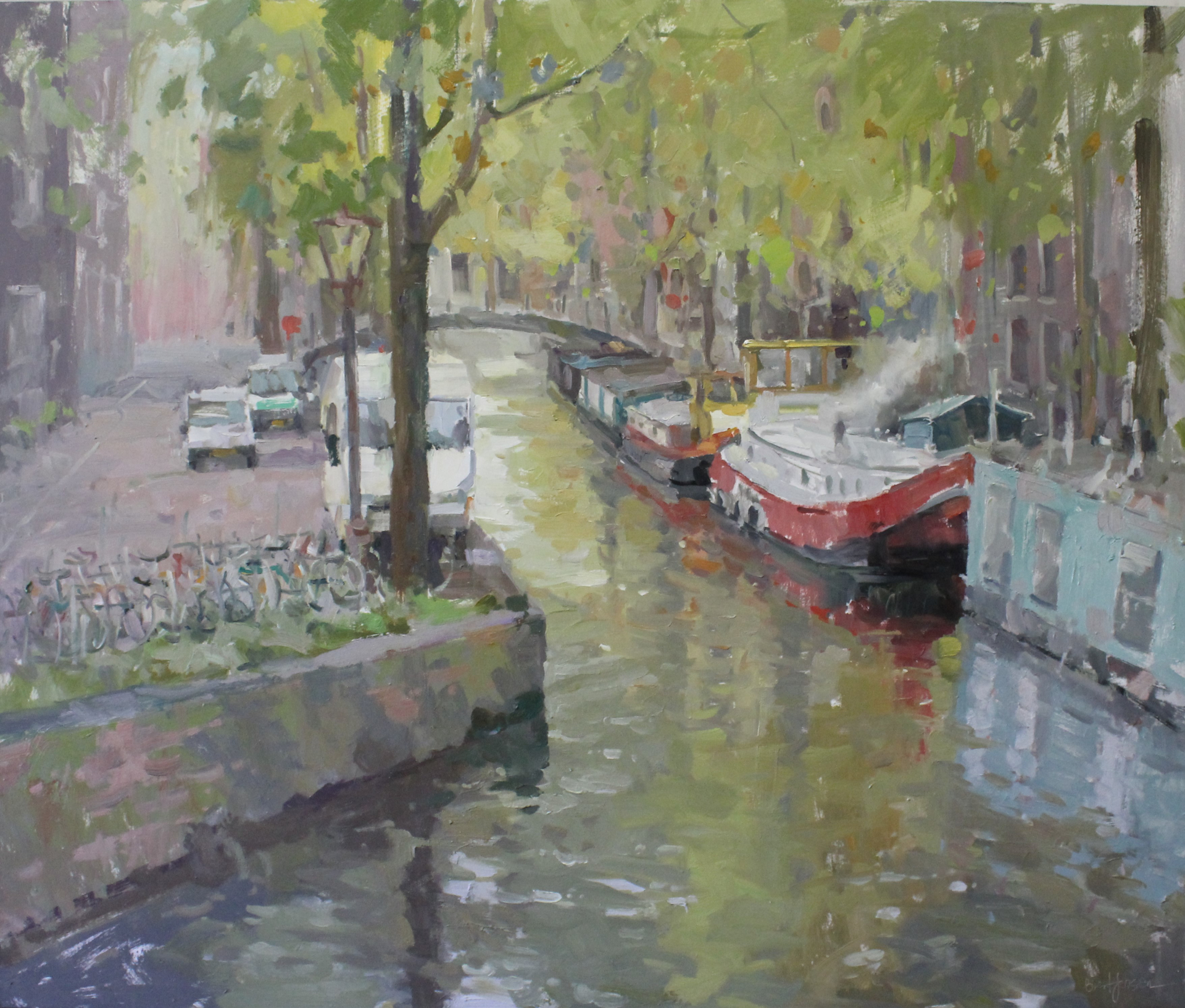 The Amsterdam Village Canal by Brent Jensen