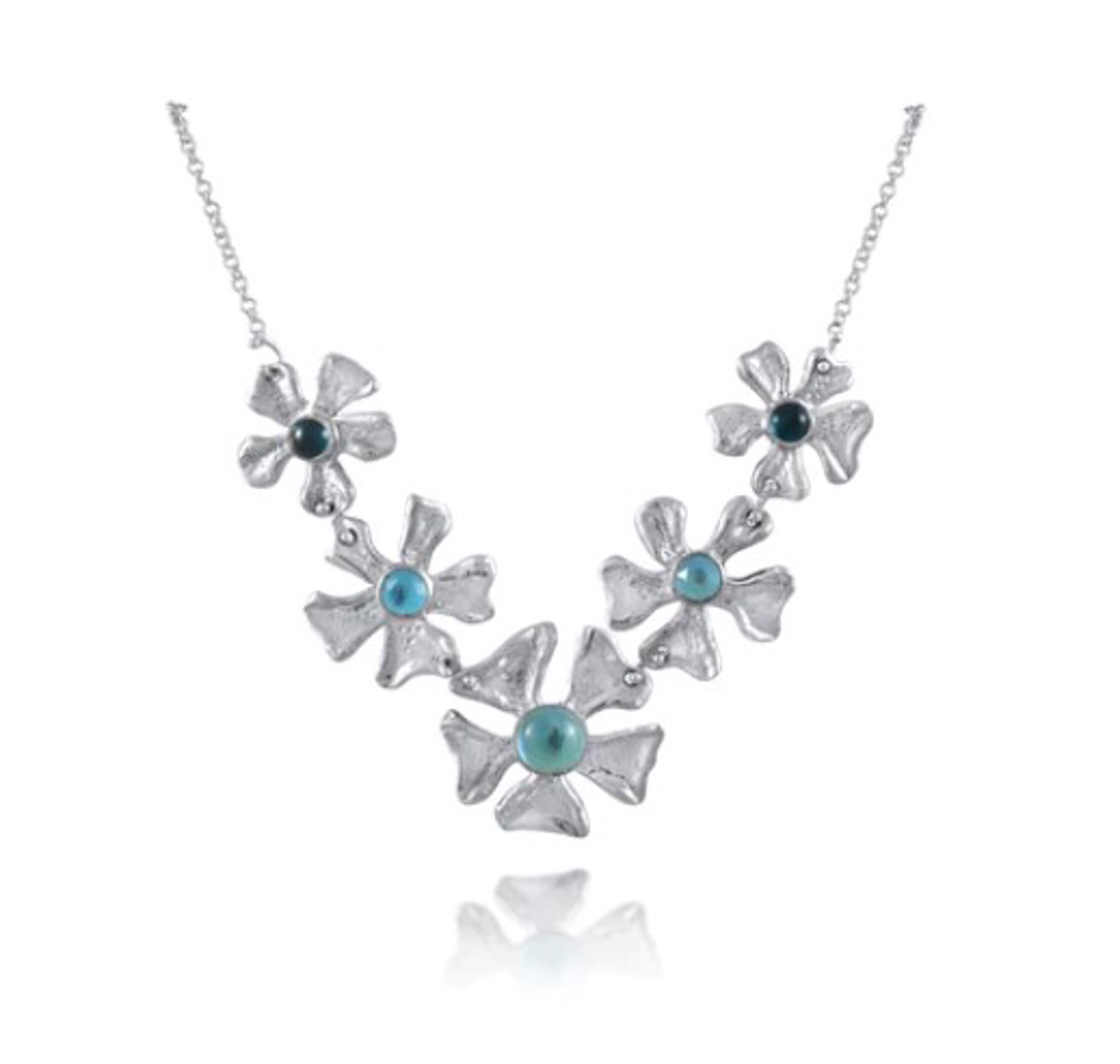 Cinq Fleur de Cerisier Gem Necklace by Kristen Baird