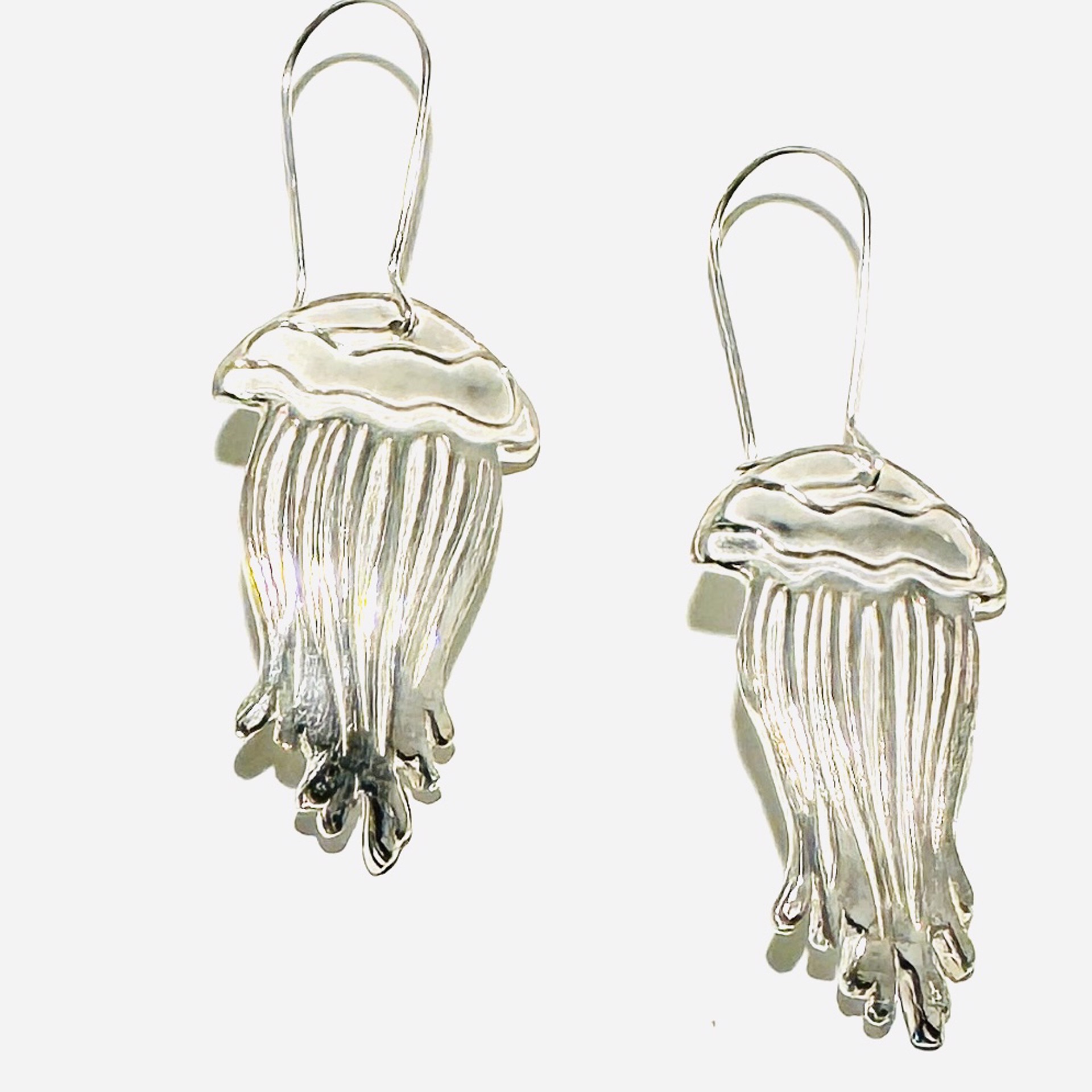 Fine Silver Jellyfish Earrings KH23-22 by Karen Hakim