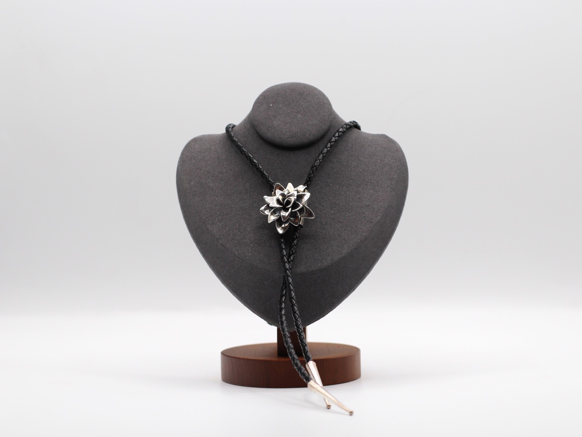 Silver Succulent Bolo by Louisa Berky