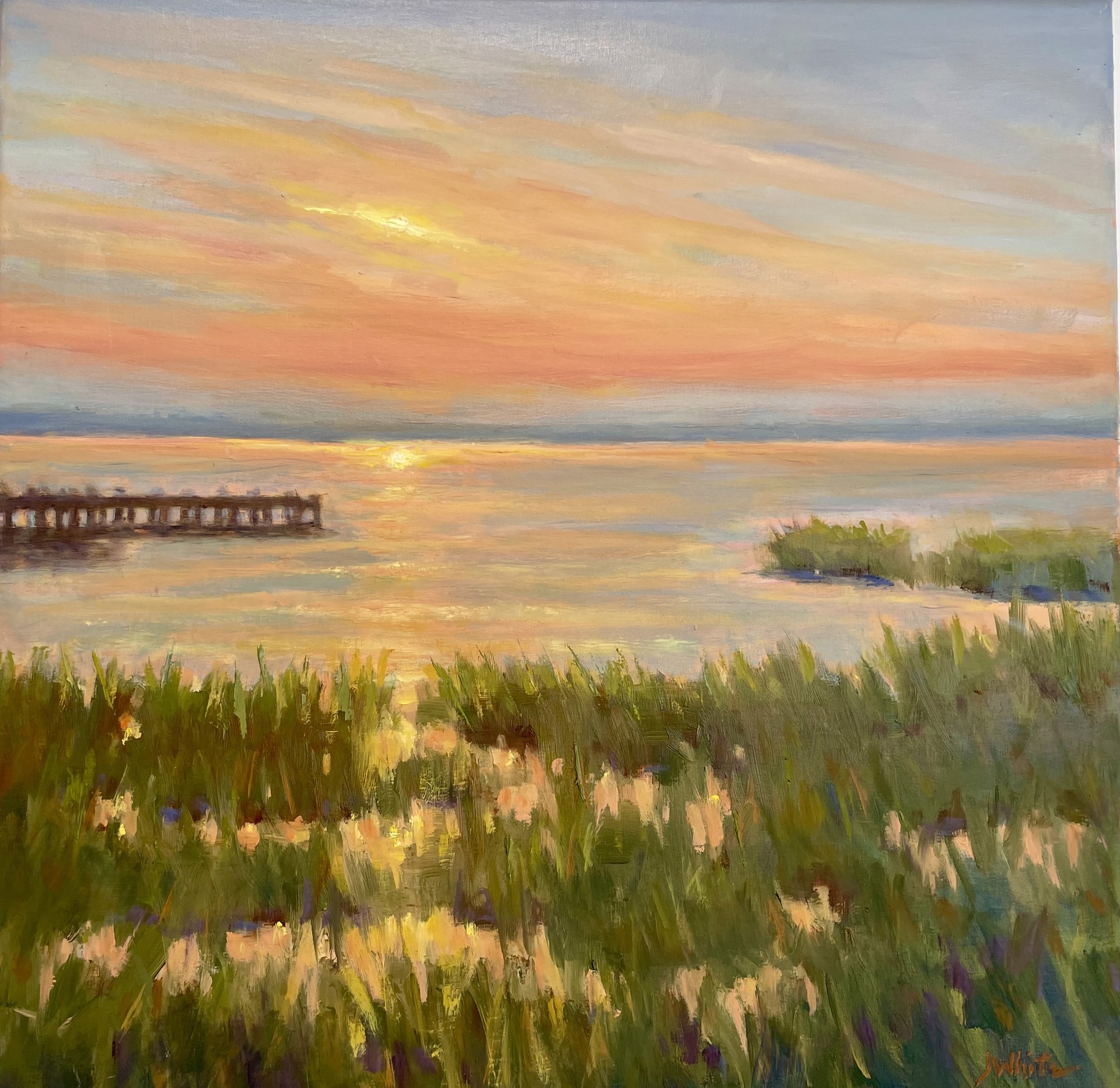 Sunset on the Marsh by Julie White