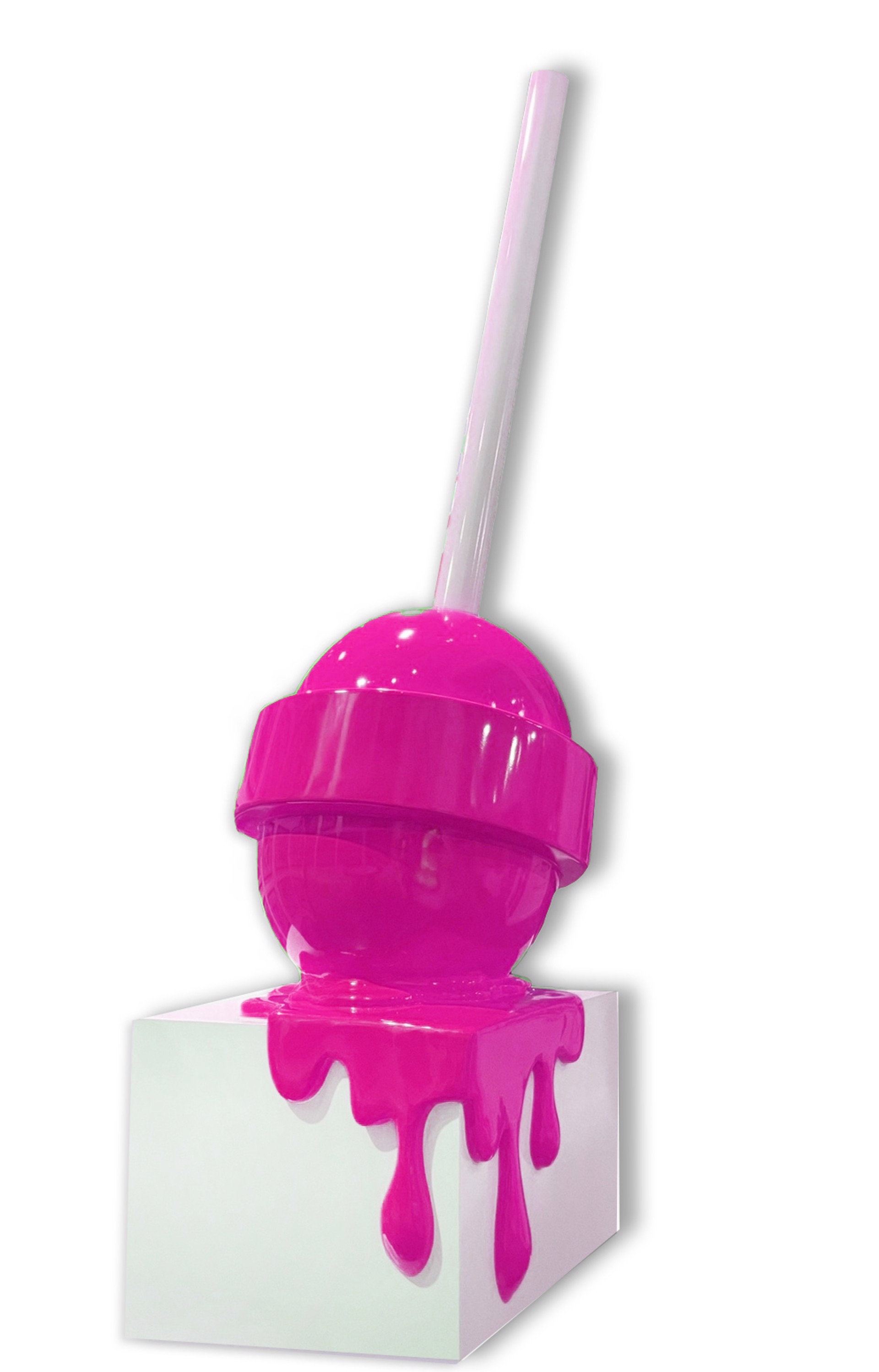 Custom Pink Large Lollipop by Lollipops by Elena Bulatova