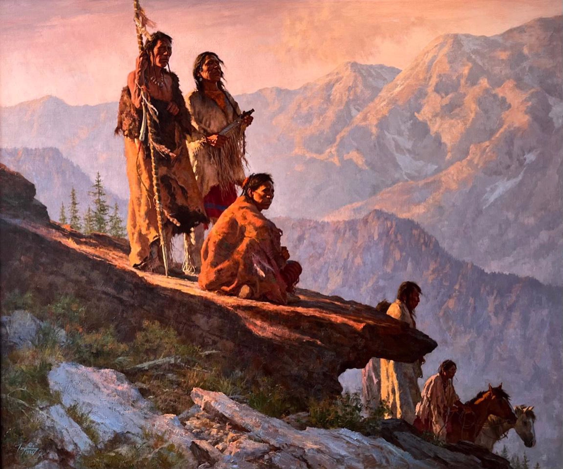 With Mother Earth by Howard Terpning