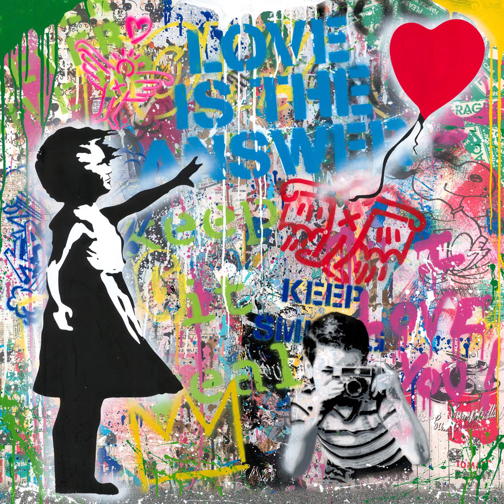 Balloon Girl by Mr Brainwash