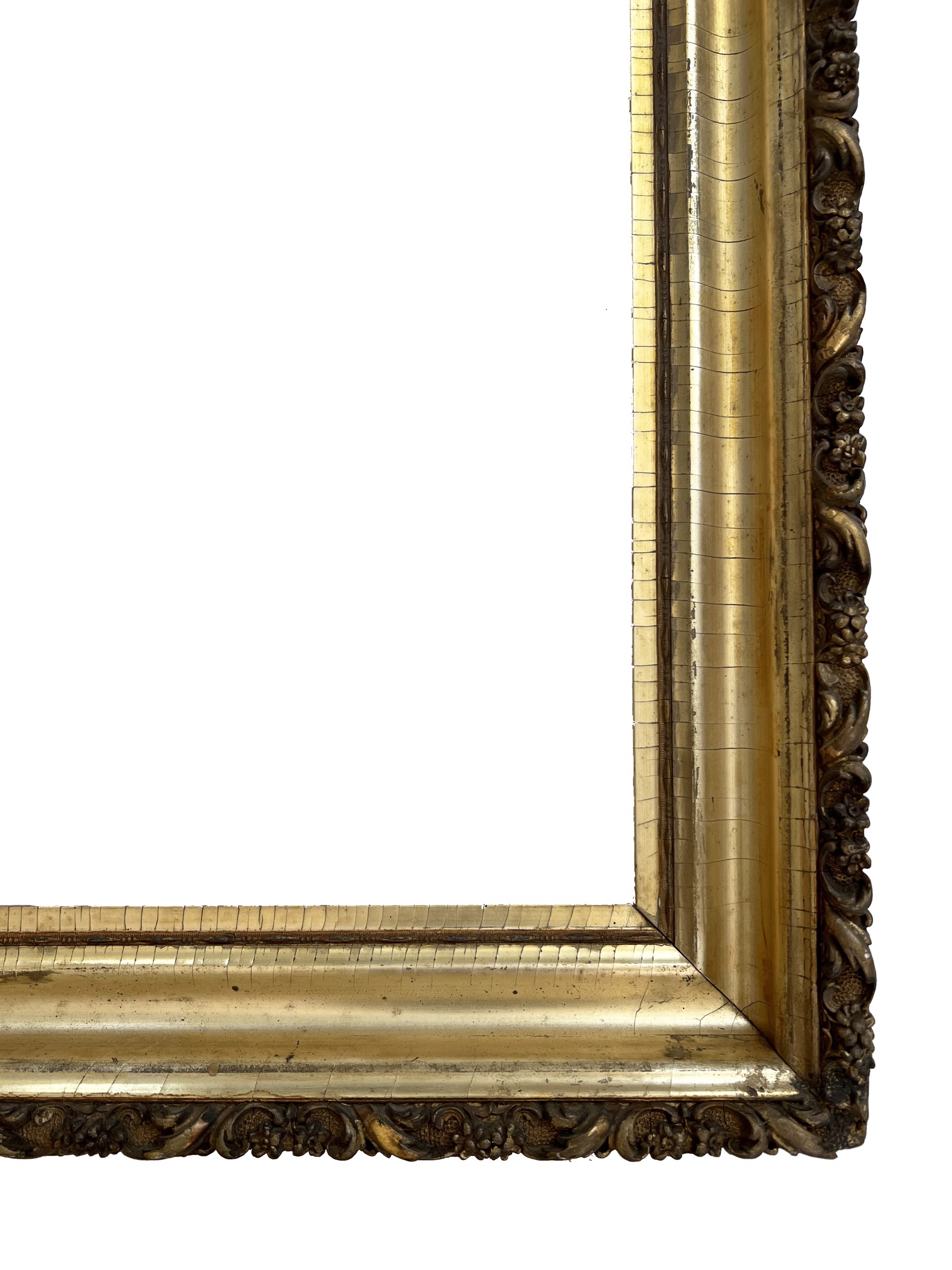 Antique Gold Leaf Frame with Ornate Detail by Antique Frame