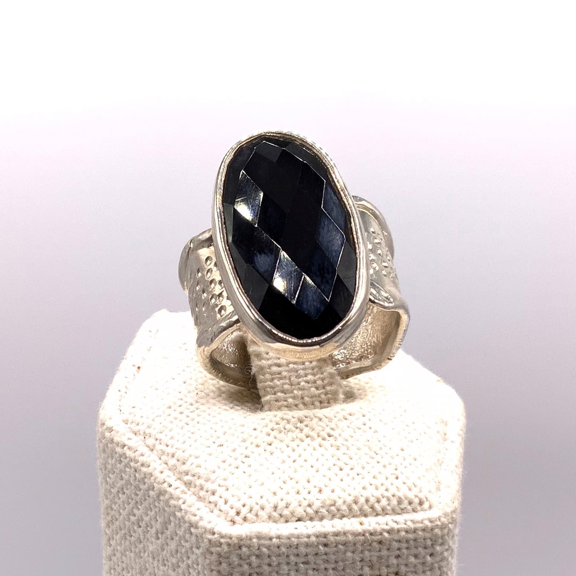 Onyx Ripple Ring by Kristen Baird