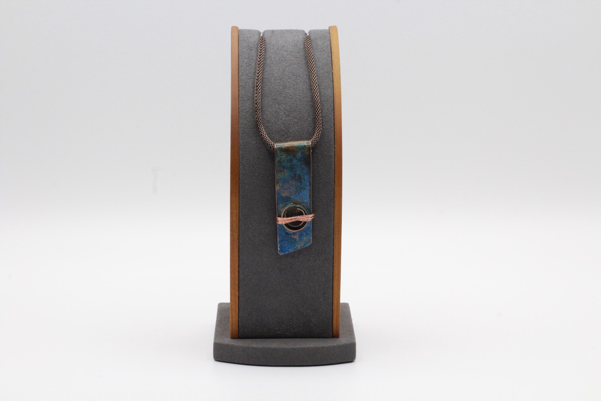 Aged Copper Necklace by Kay Langland