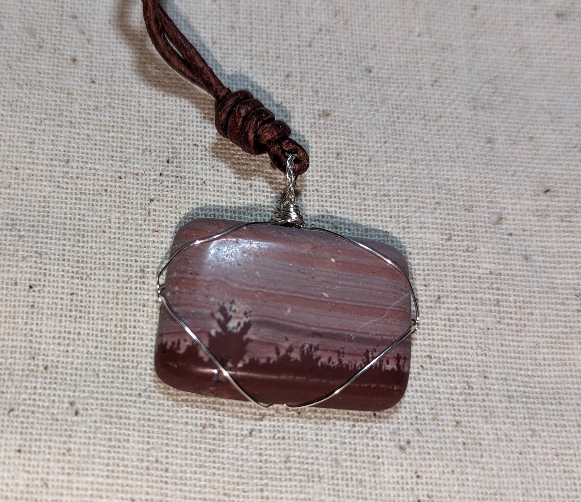 Arizona Dendritic Jasper necklace by Betty Binder