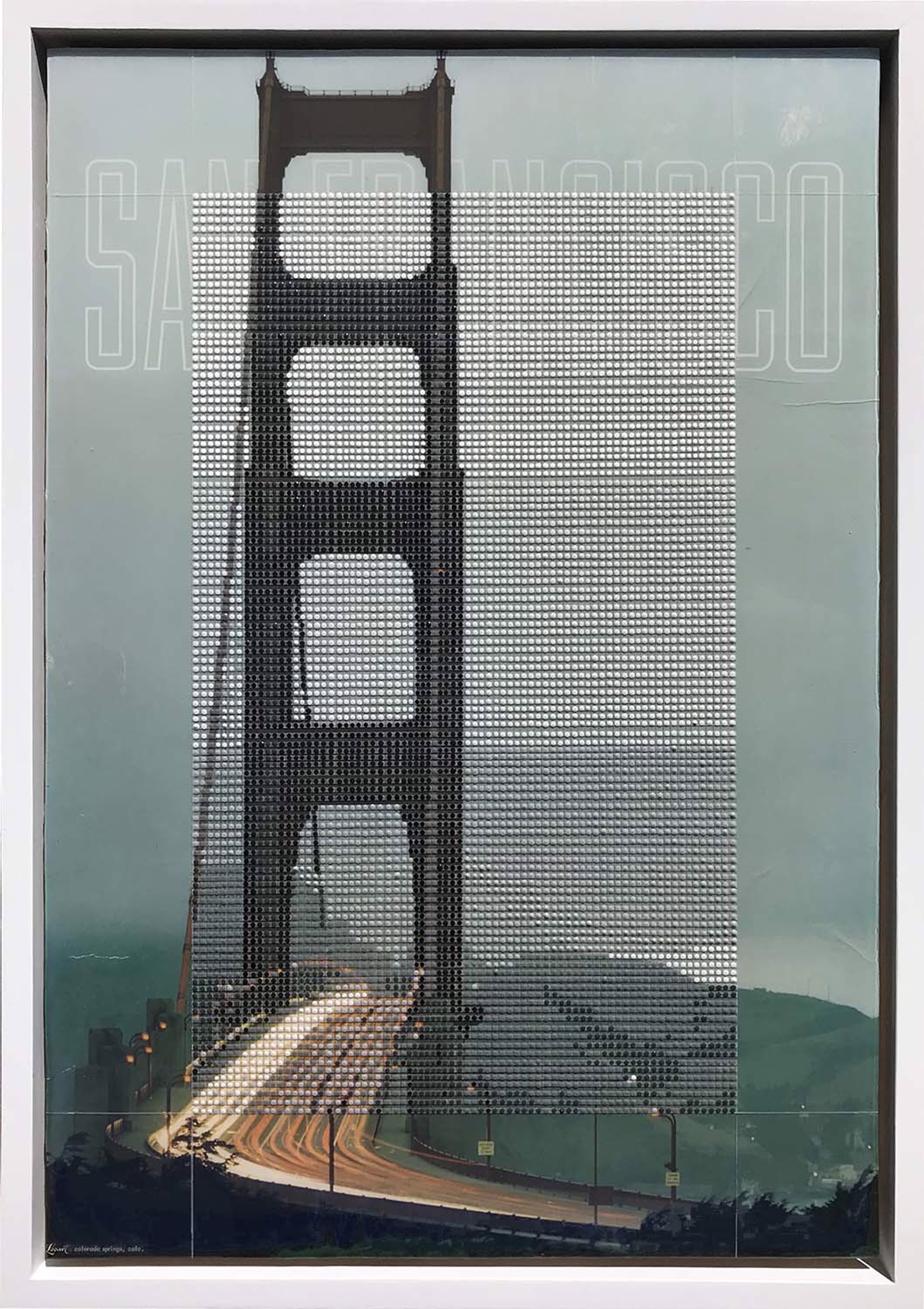 Golden Gate Bridge 1960s, San Francisco CA / Borrowed Landscape No. 12 by Nina Tichava