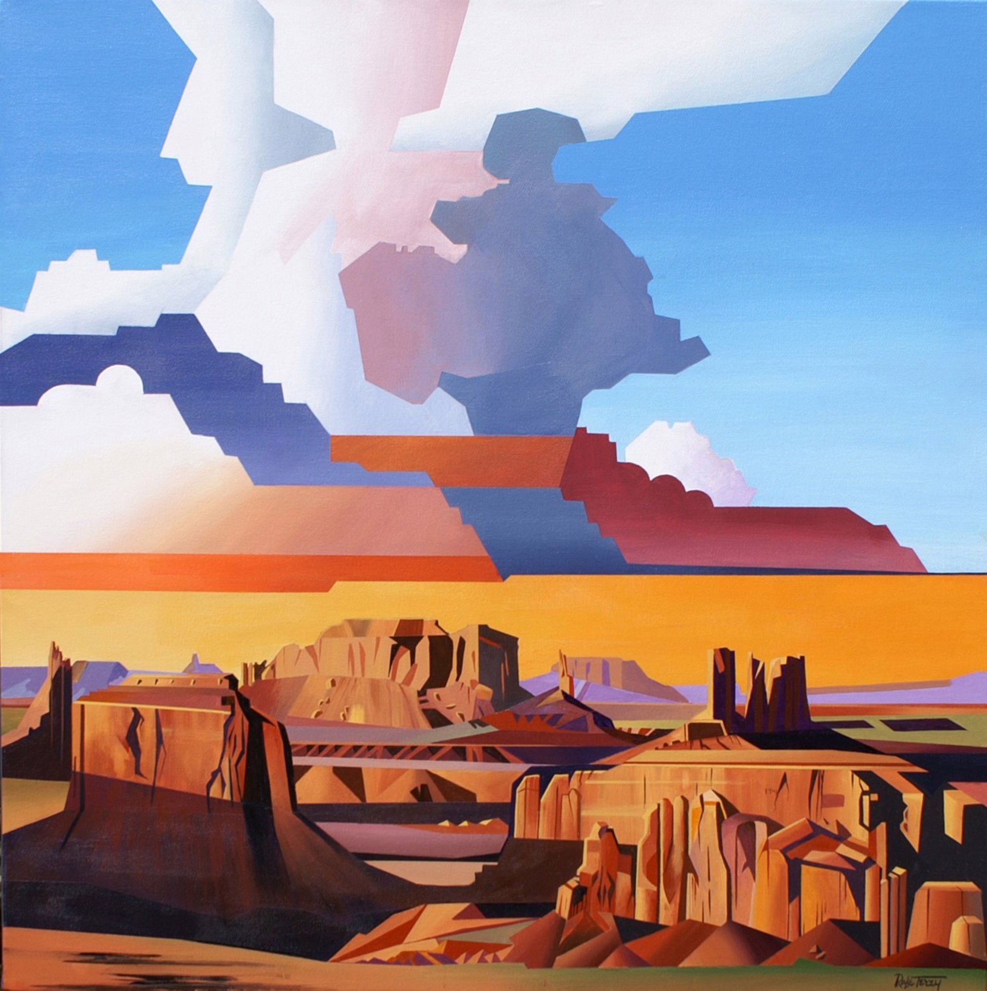 Monument Valley Thunder Clouds by Rafe Terry