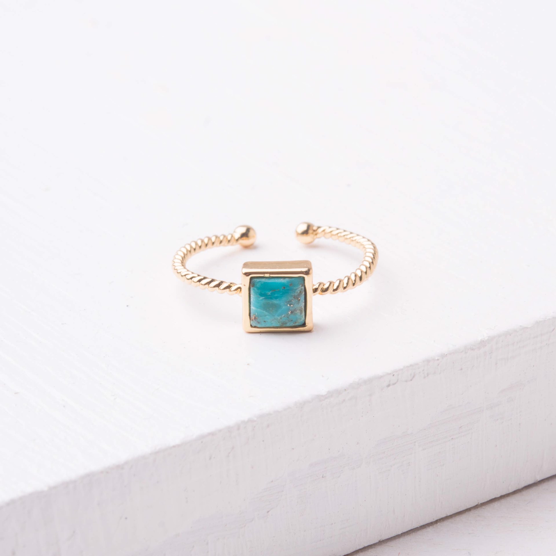Jayne Square Turquoise Ring by Starfish Project
