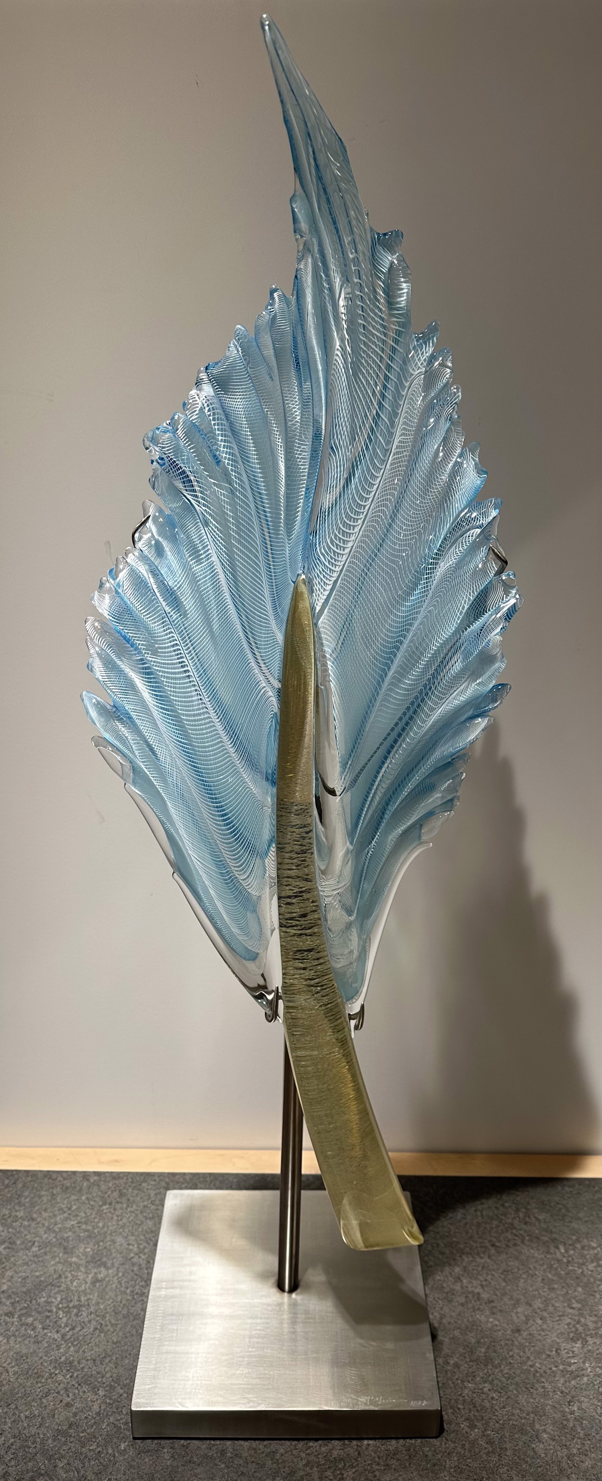 Angel Blue Vertical Feather by Nic McGuire