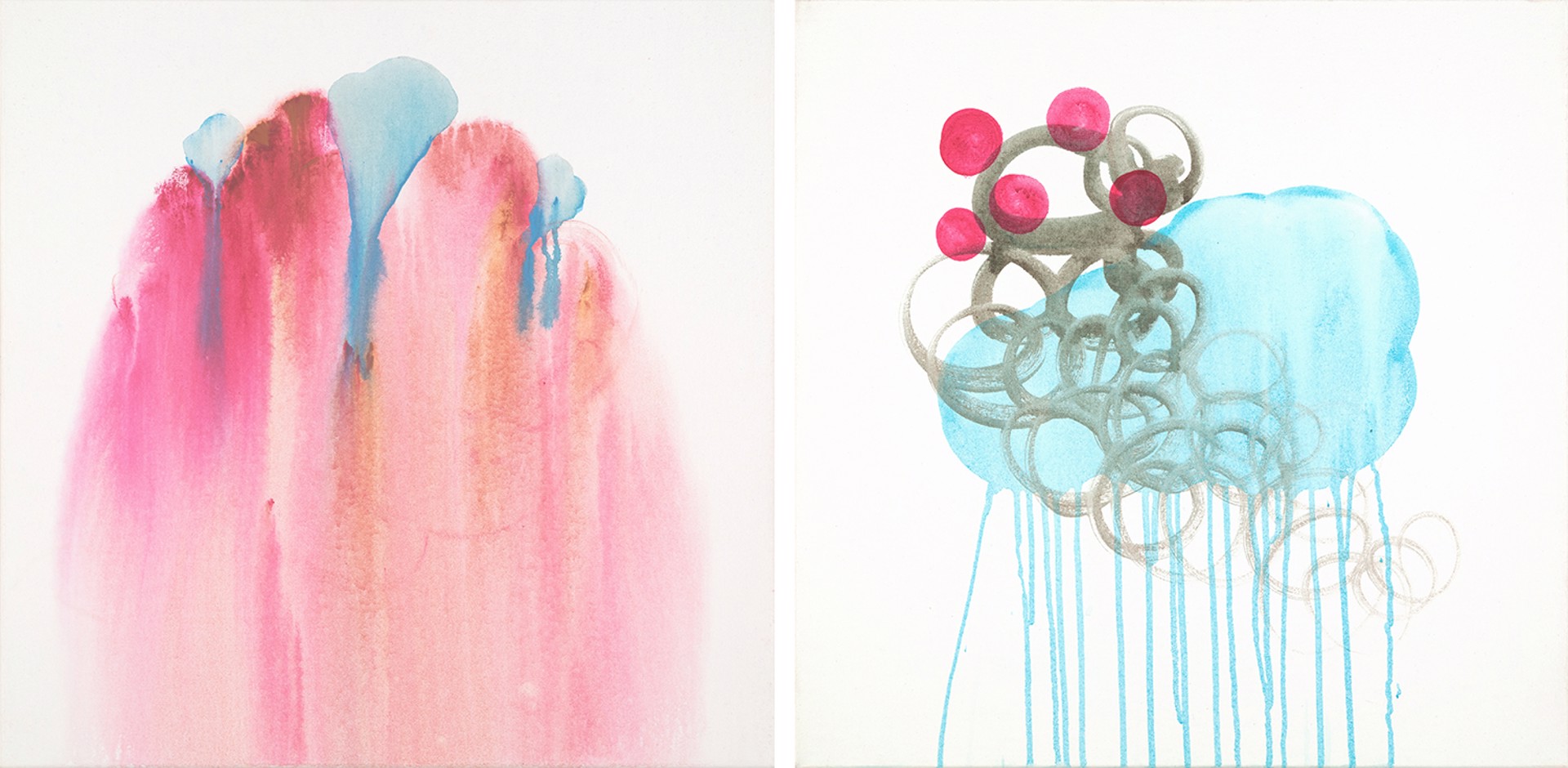 Untitled Tumble and Swell Diptych by Shawn Hall