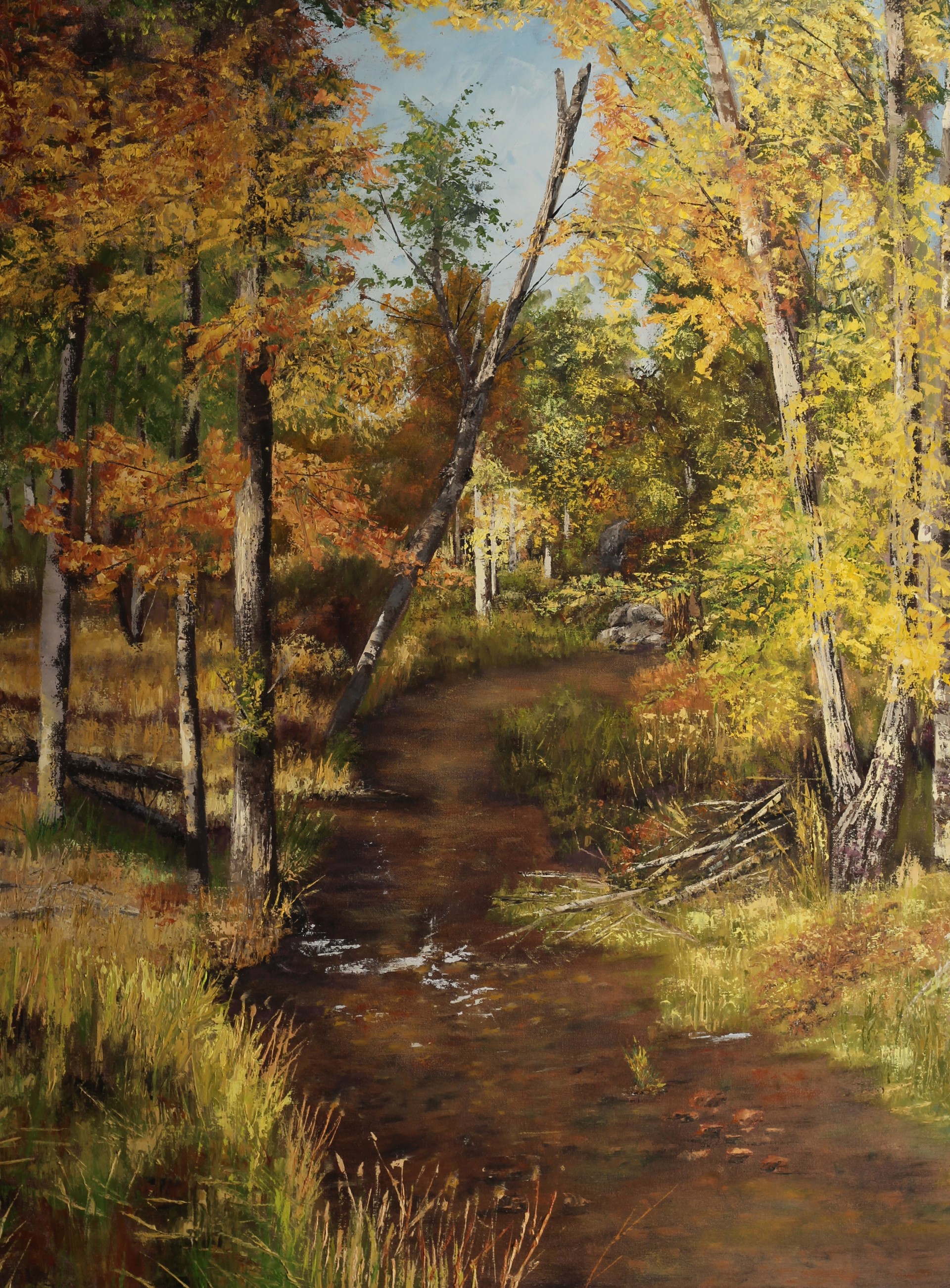 Sunshine on the Trees by Elene Weege