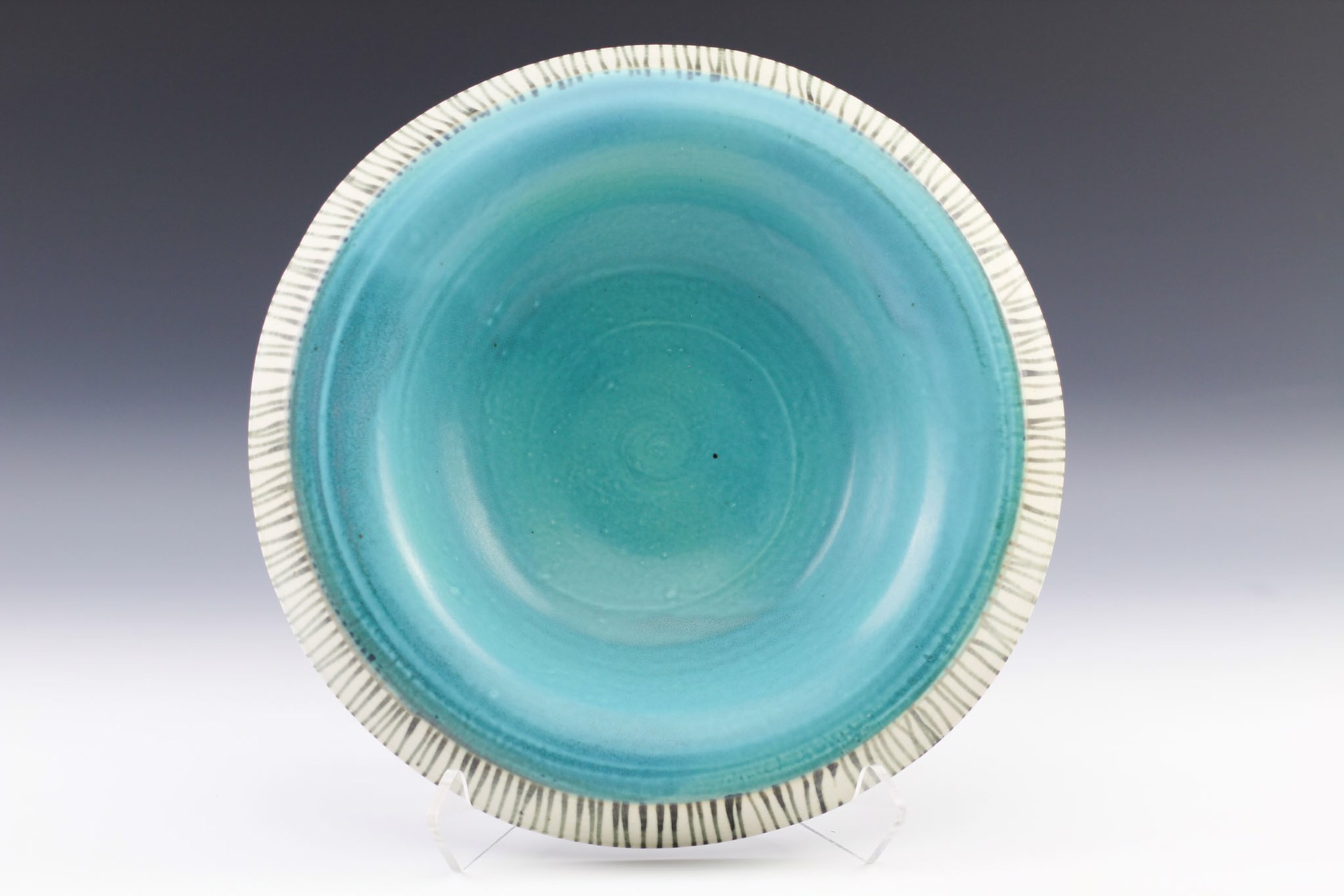 Large Drop Rim Bowl by Delores Fortuna