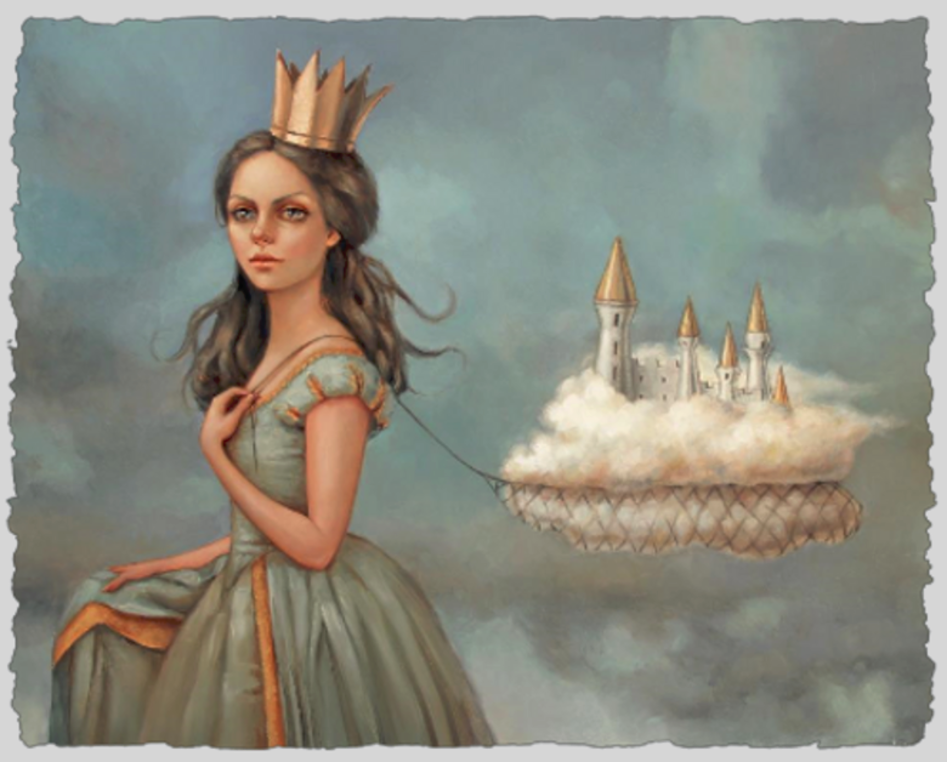 Castle in the Clouds (Giclee on Deckled Paper) G.O. by Liese Chavez
