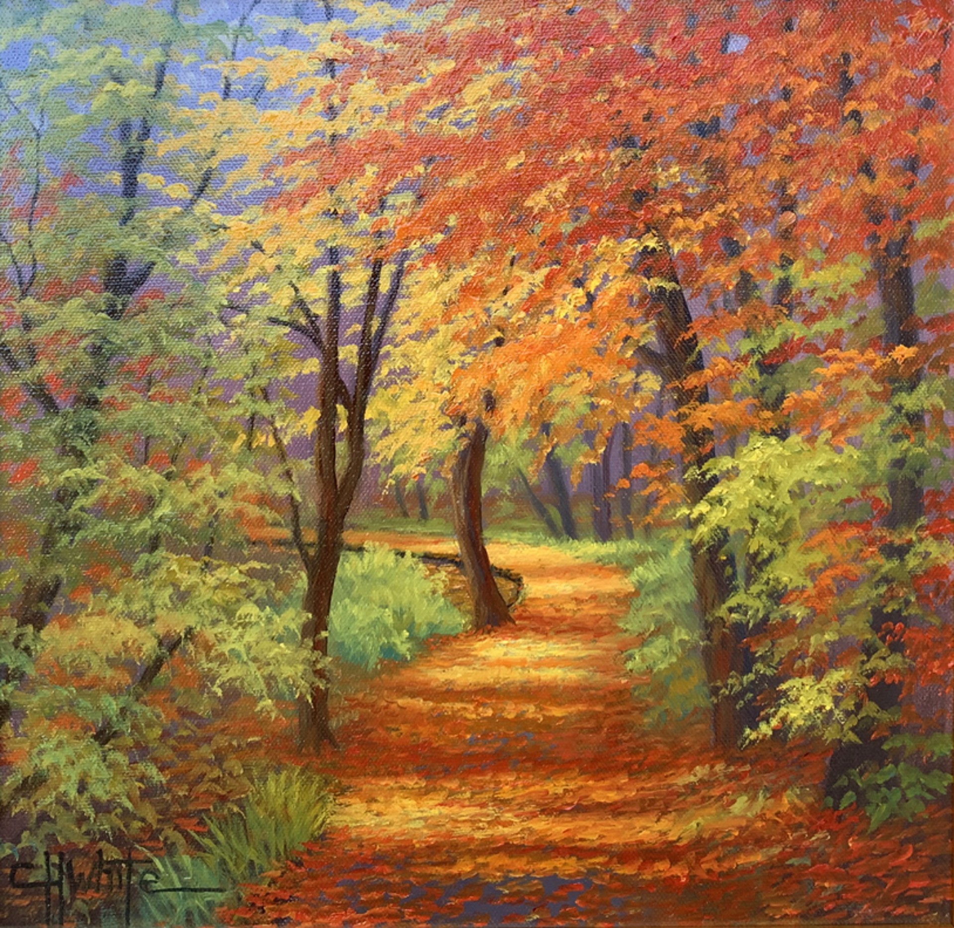 Autumn Pathway by Charles White