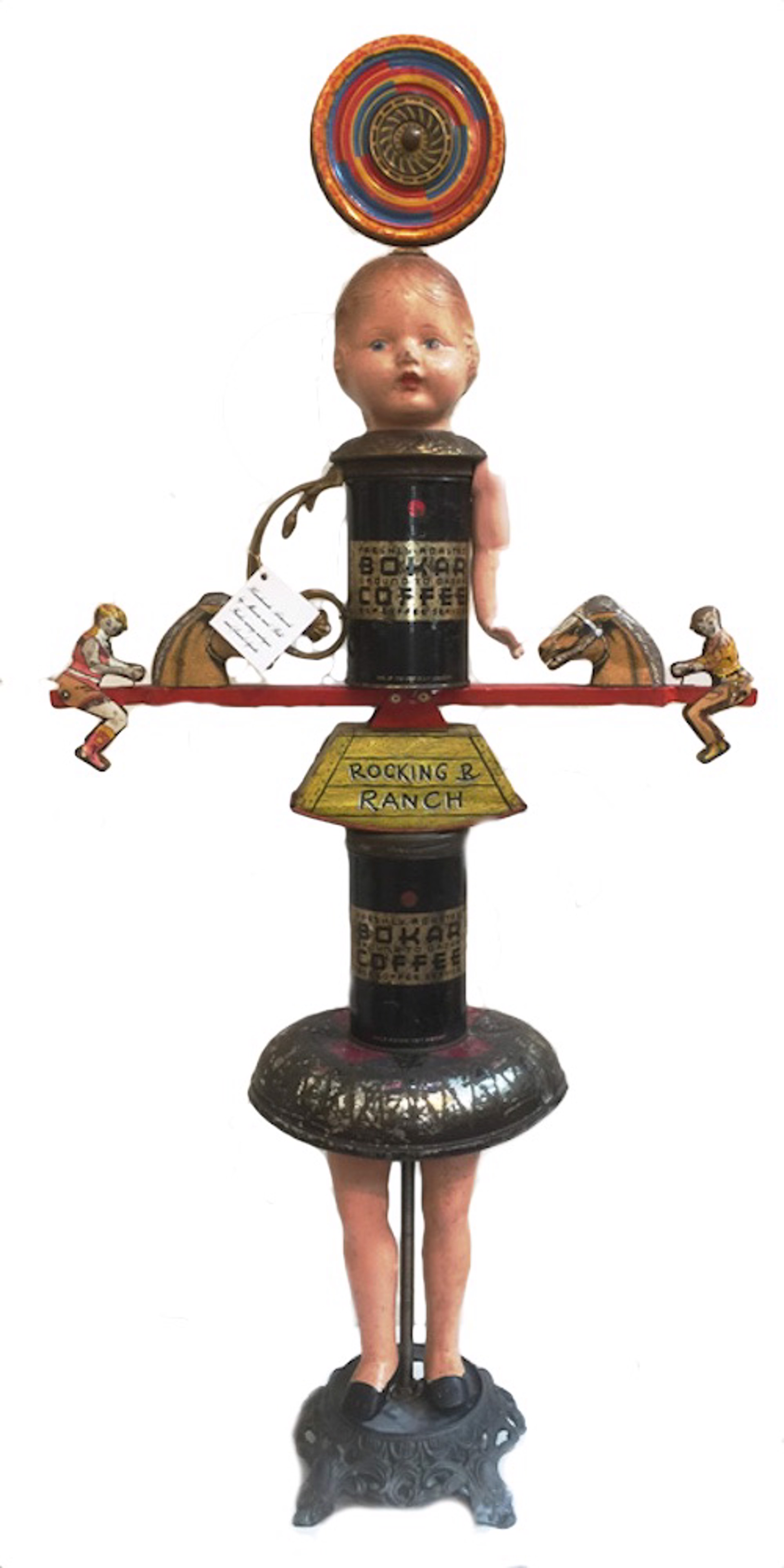 Rocking R Ranch Girl - One of kind Vintage Assemblage by Bill Finks