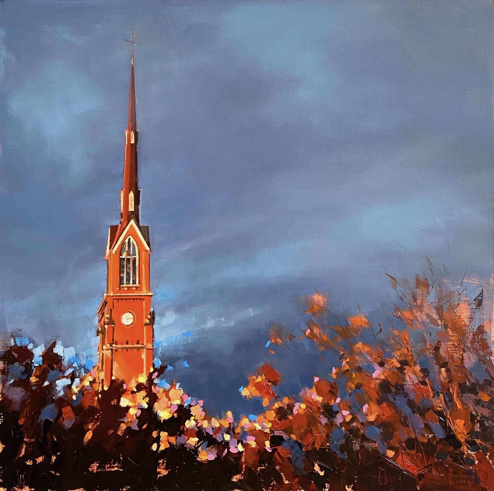 Gathering Skies Over St. Matthew's by Donald Weber