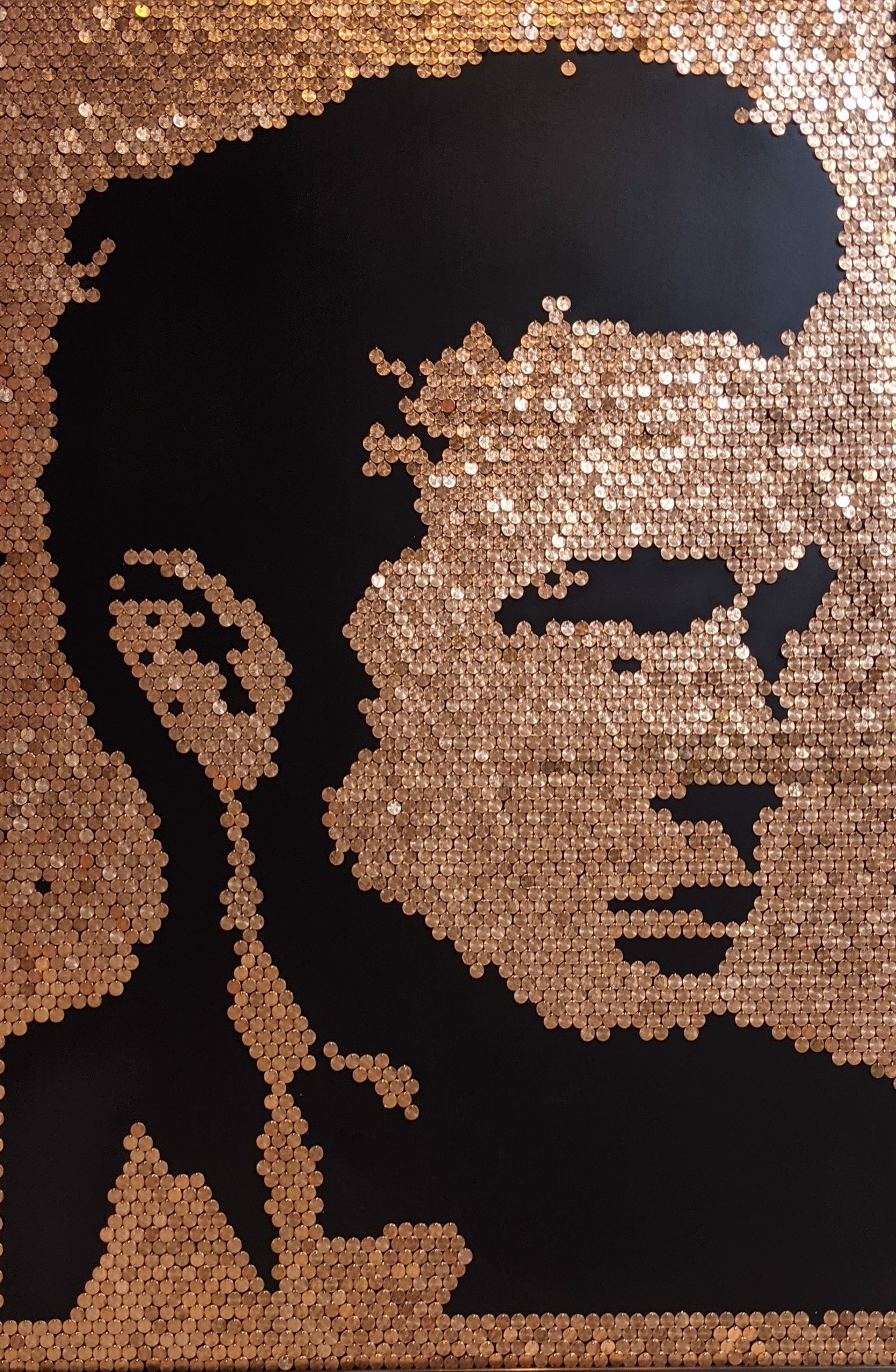 Penny Face "Johnny Cash" by "Coins & Sequins On Canvas" by Efi Mashiah