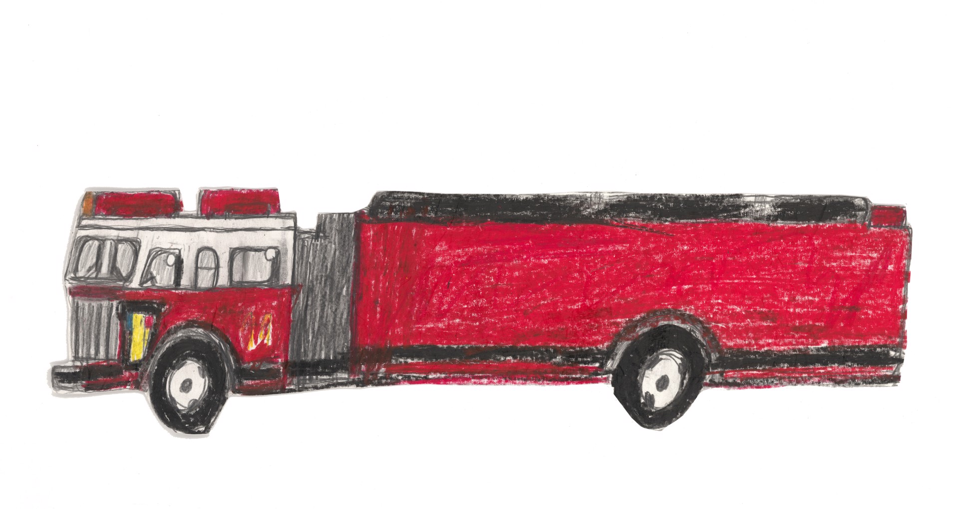 Red Fire Truck by Michael Haynes