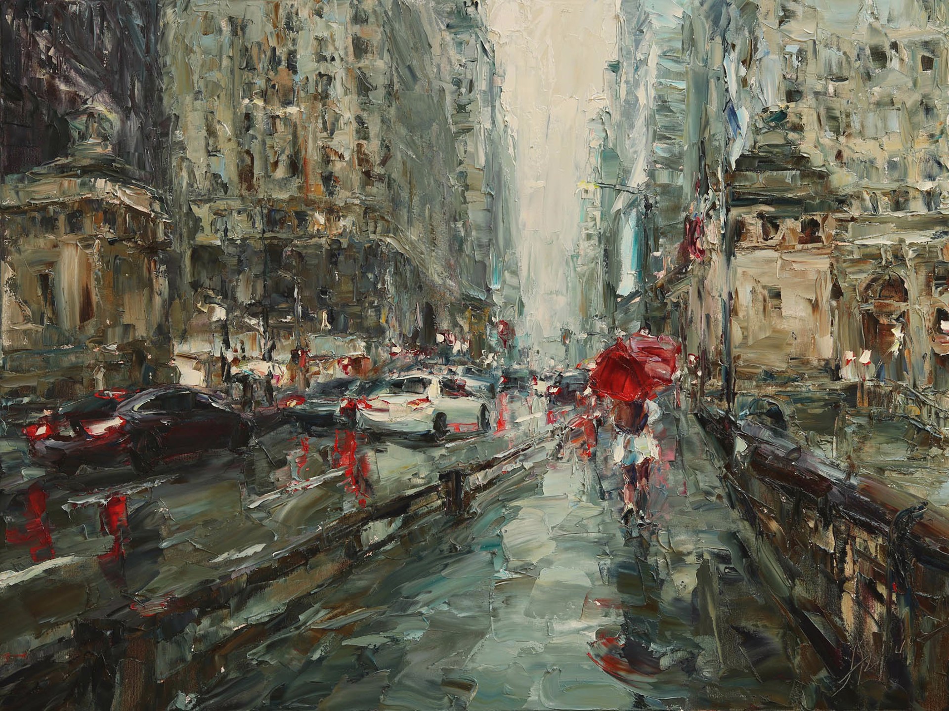 Rainy Afternoon in Chicago by Lyudmila AGRICH
