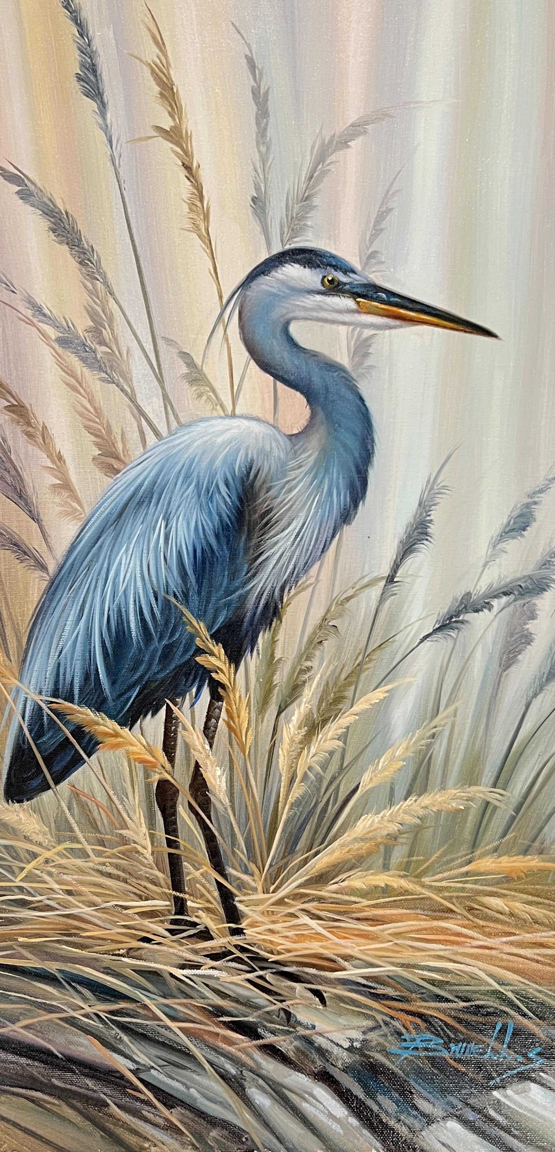 HERON IN COLOR I by BRUNELLY
