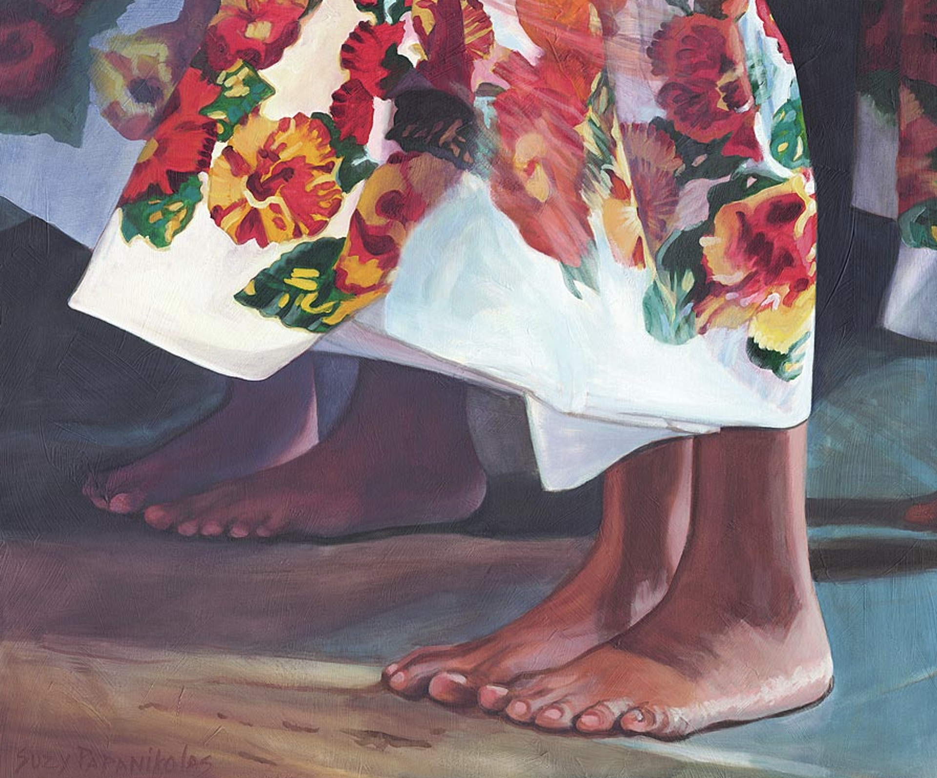Hula Feet in Breeze by Suzy Papanikolas