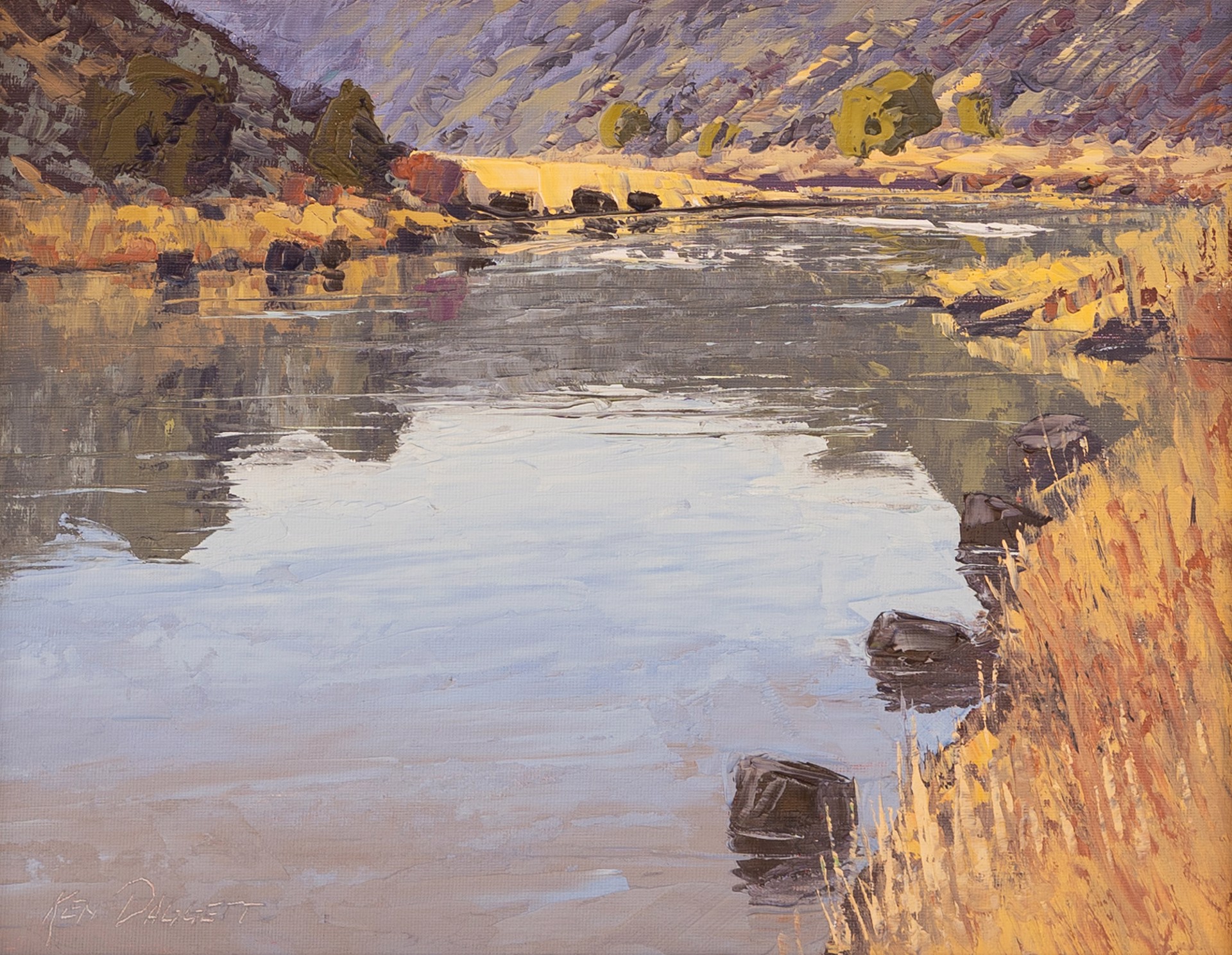 Calm Rio Grande by Ken Daggett