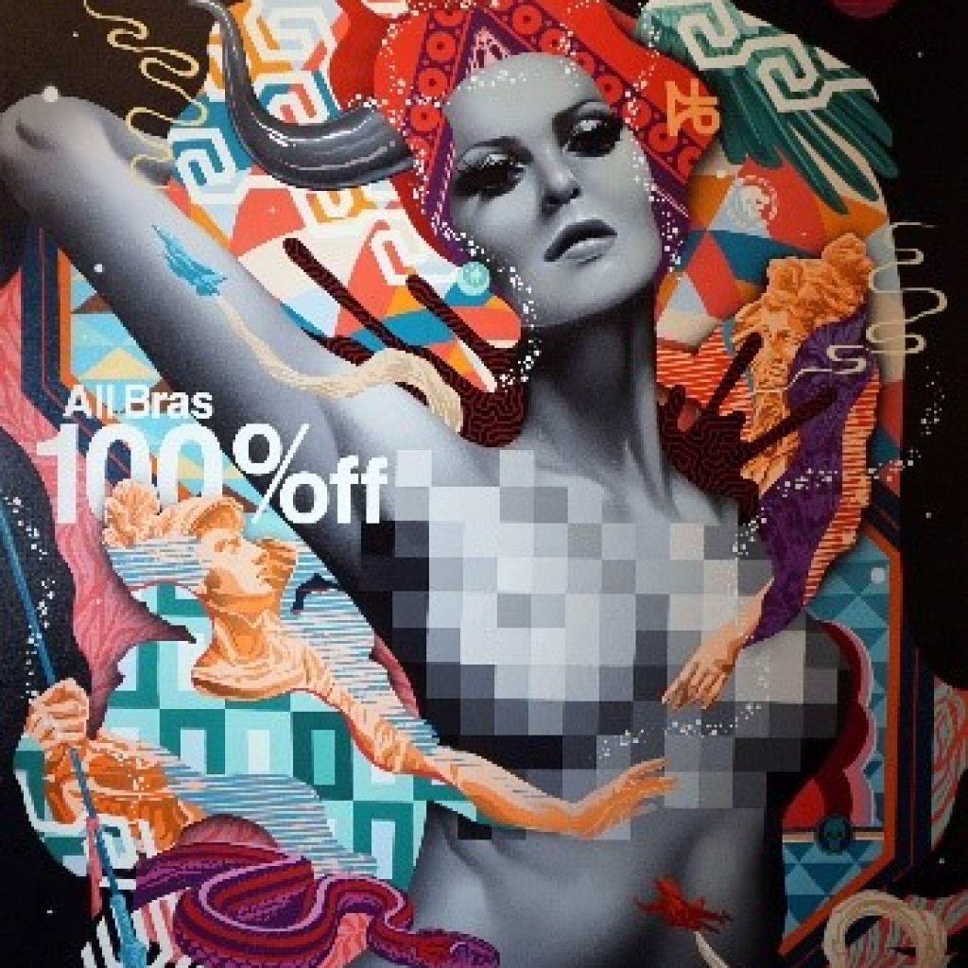 All Bras 100% Off by Tristan Eaton