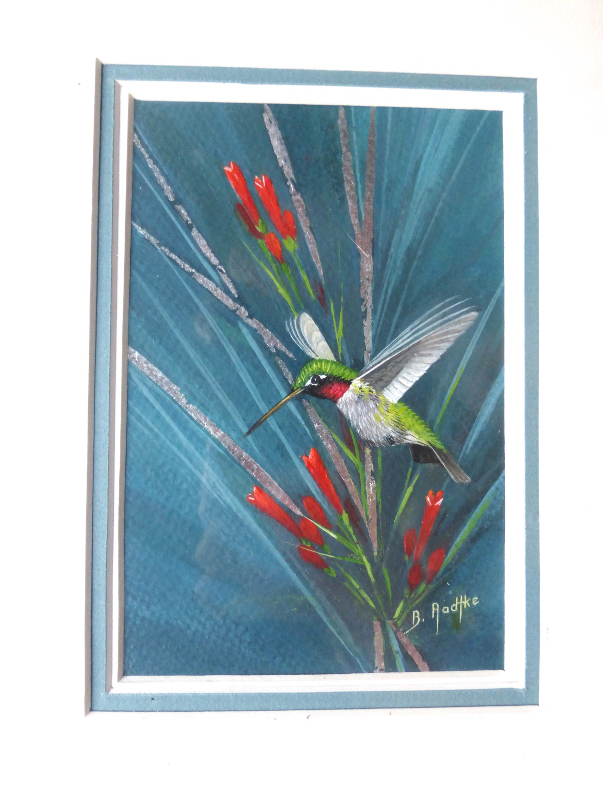 Sweet Treats - Ruby Throated Hummingbird by Barbara Radtke