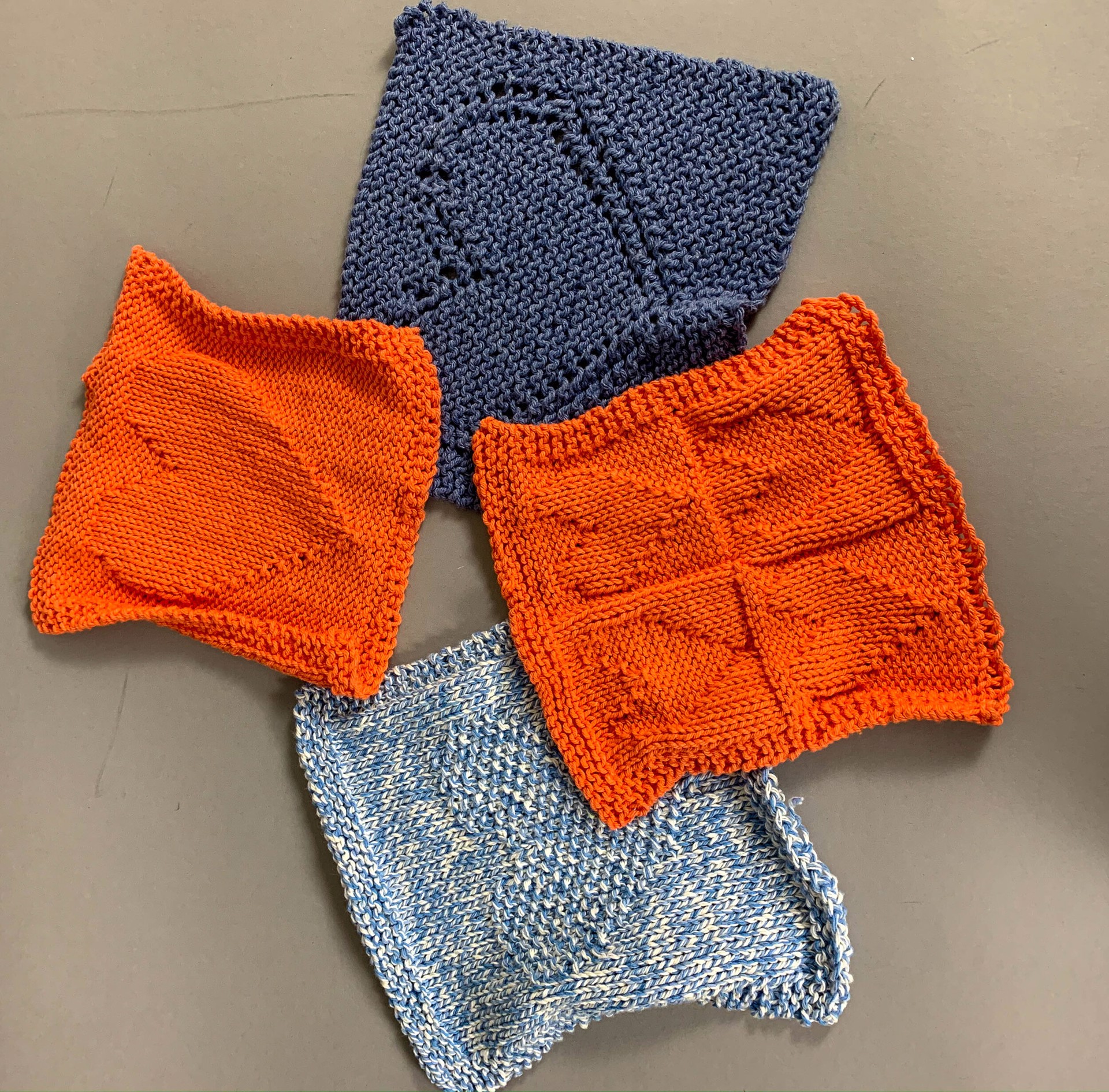 Four, Knit, &amp; Purl hearts by Janice K. Dodson