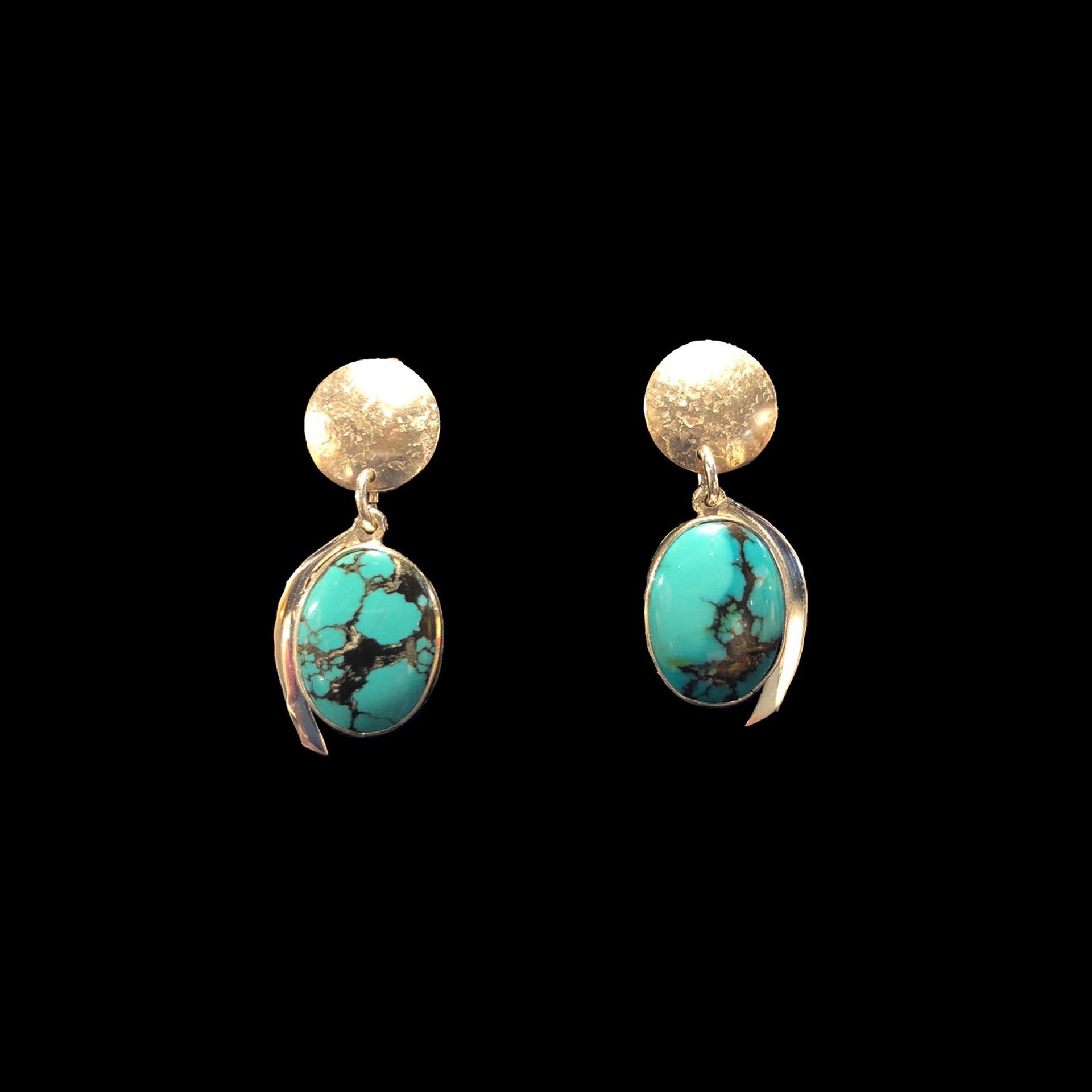 Turquoise Small Earrings by Michael Redhawk