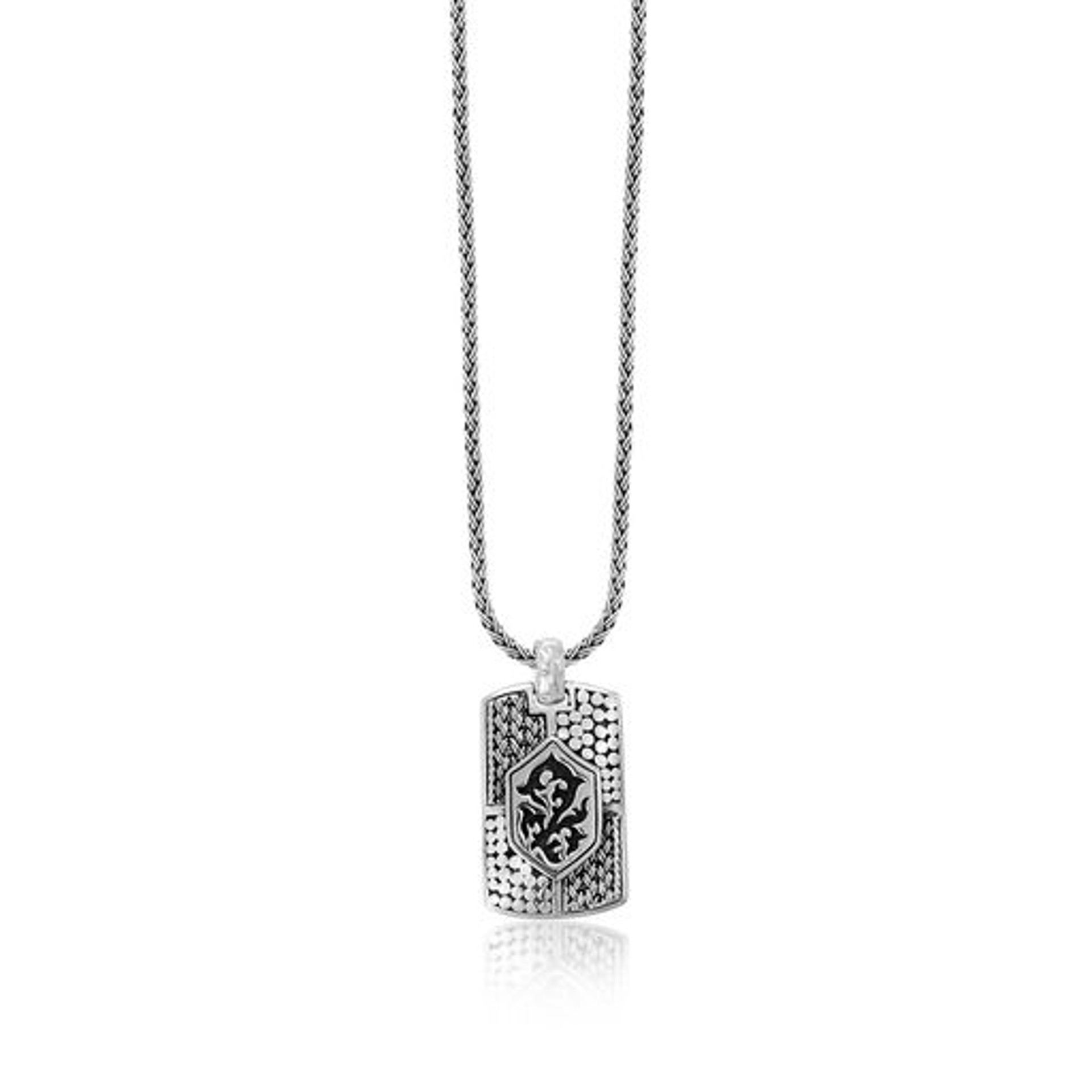 7020 Men's Silver Necklace with Pendant by Lois Hill