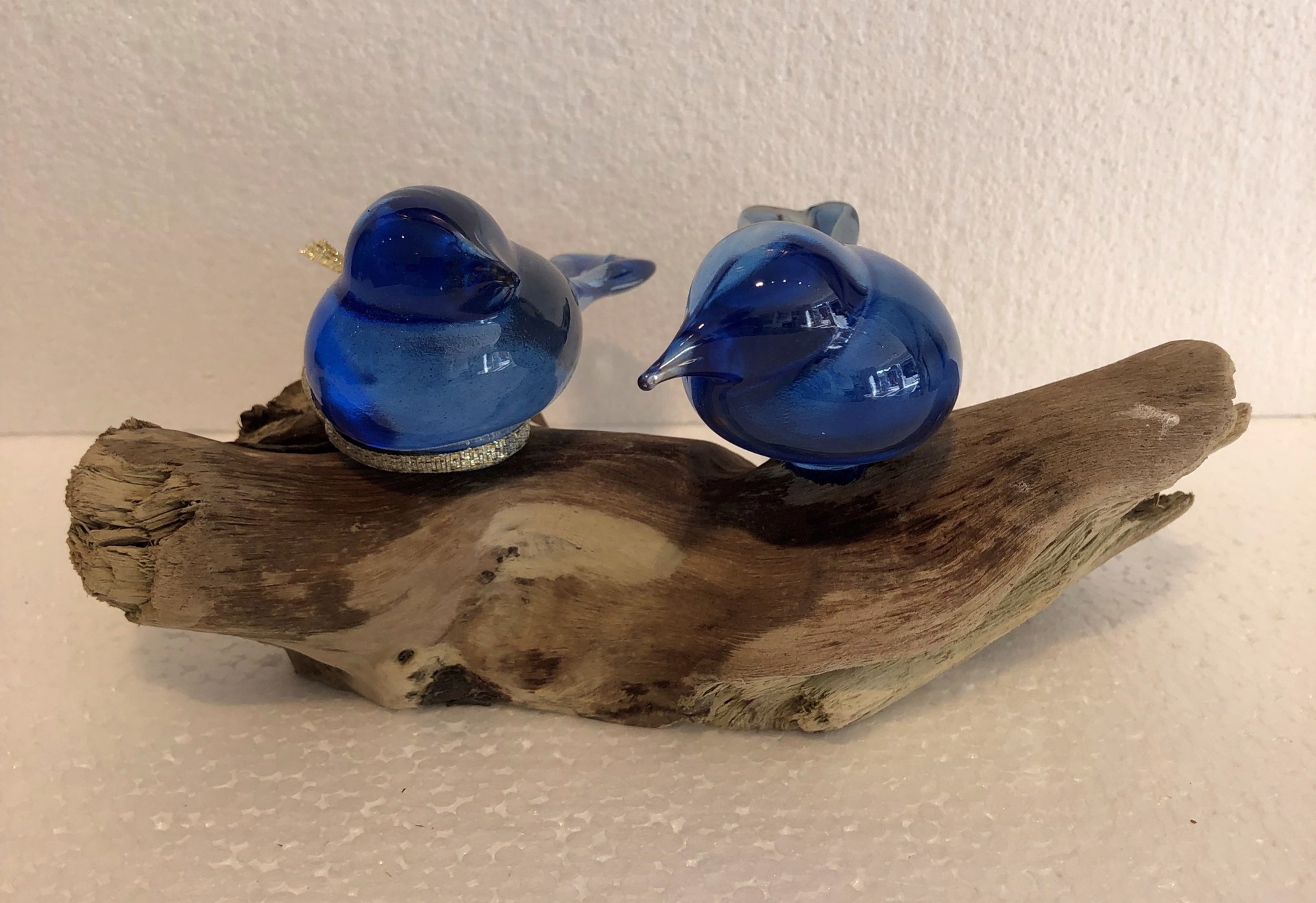2 Blue Dark Birds by Carol Nesbitt