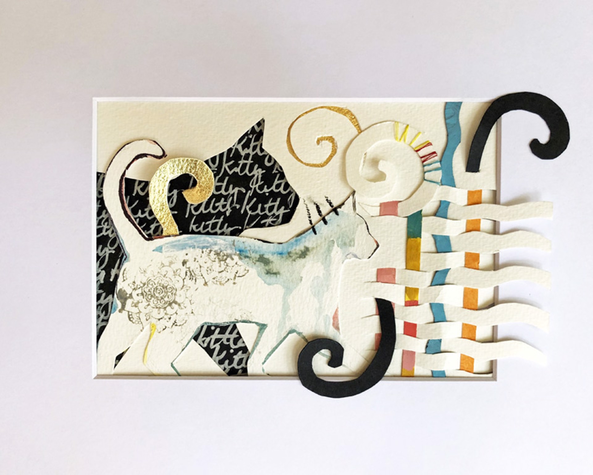 Collage Cats by Beth Aronoff
