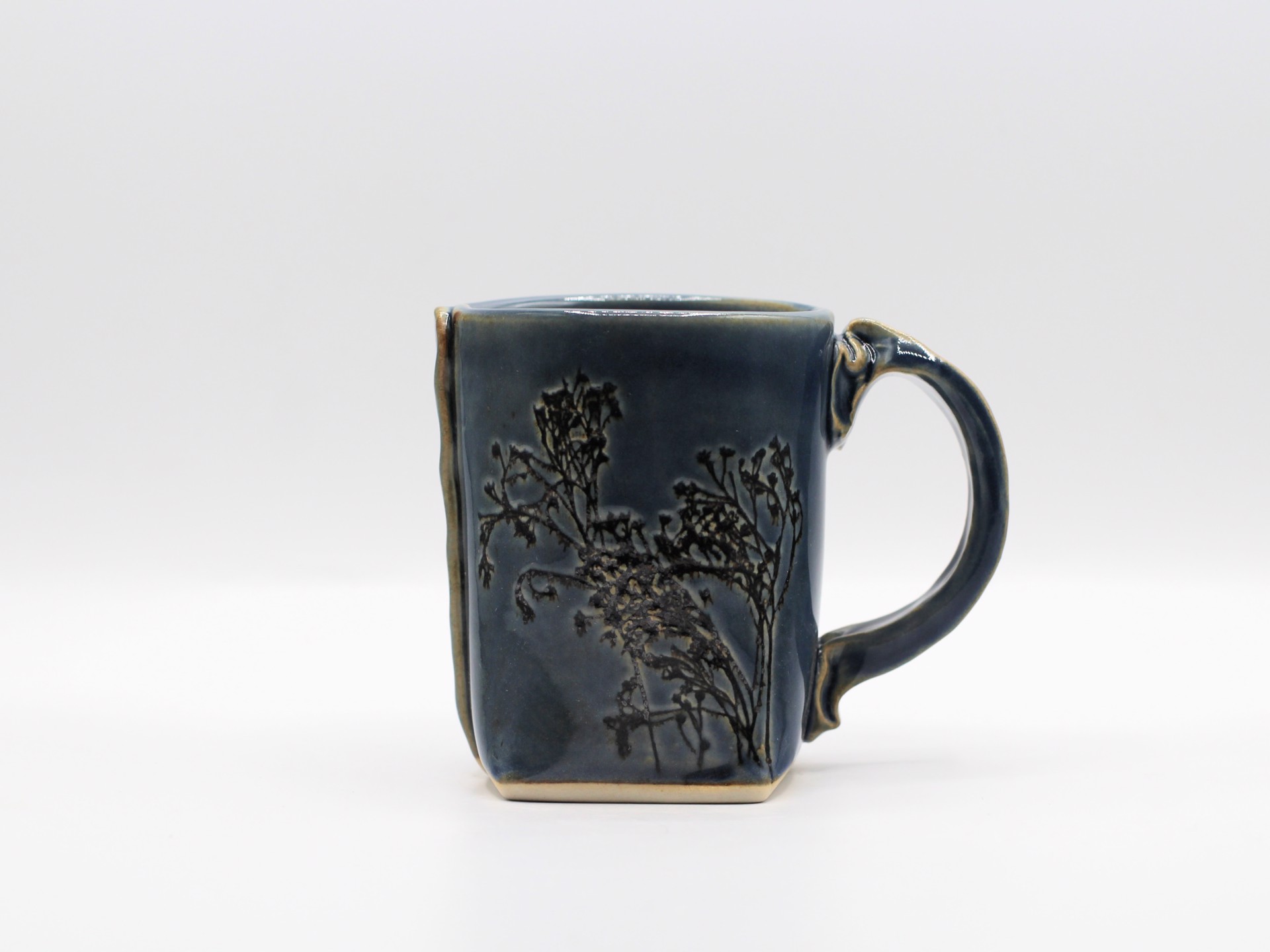 Blue Floral Mug by Colleen Deiss