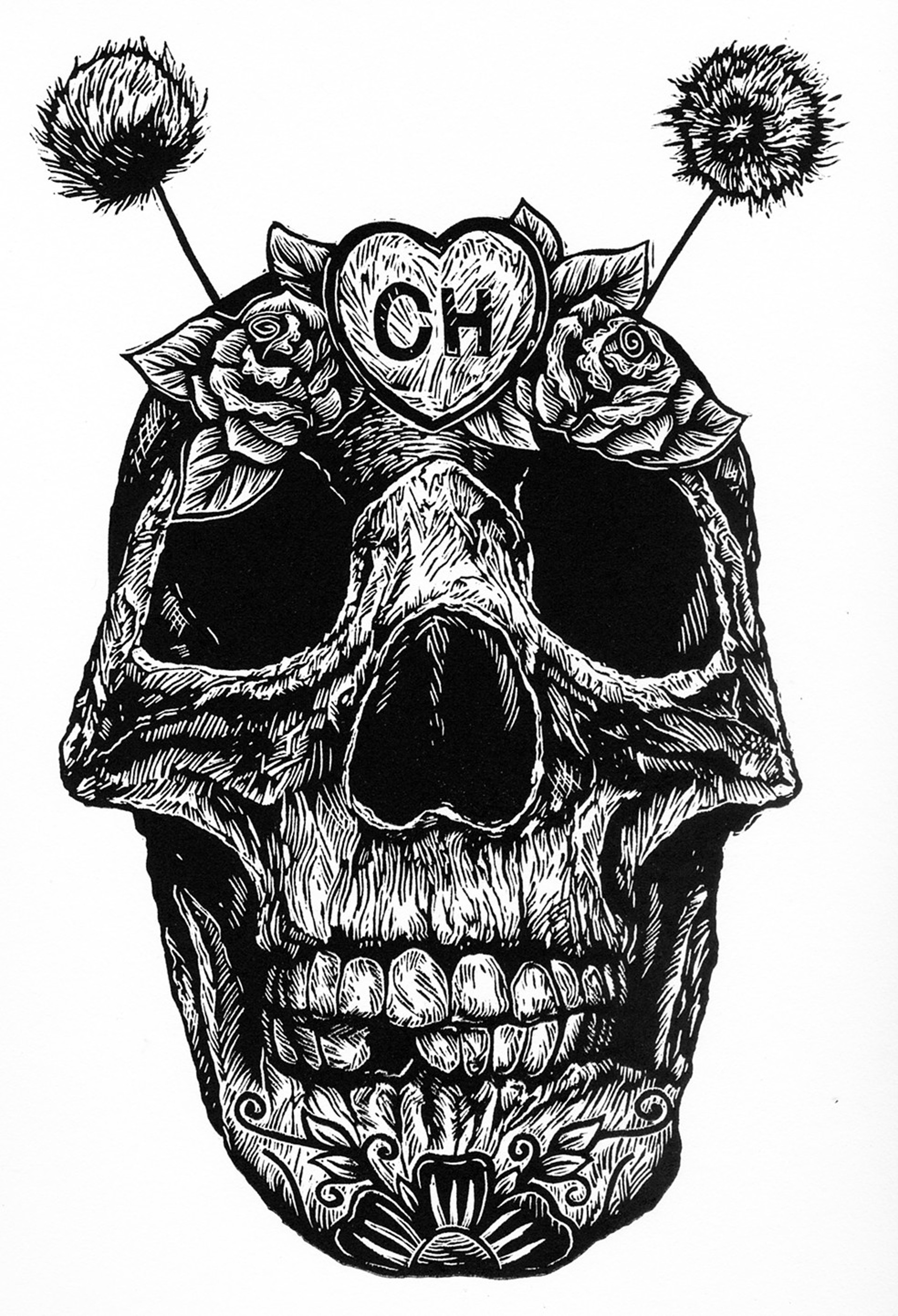 Cala Chapu (Grasshopper Skull) by Juan de Dios Mora