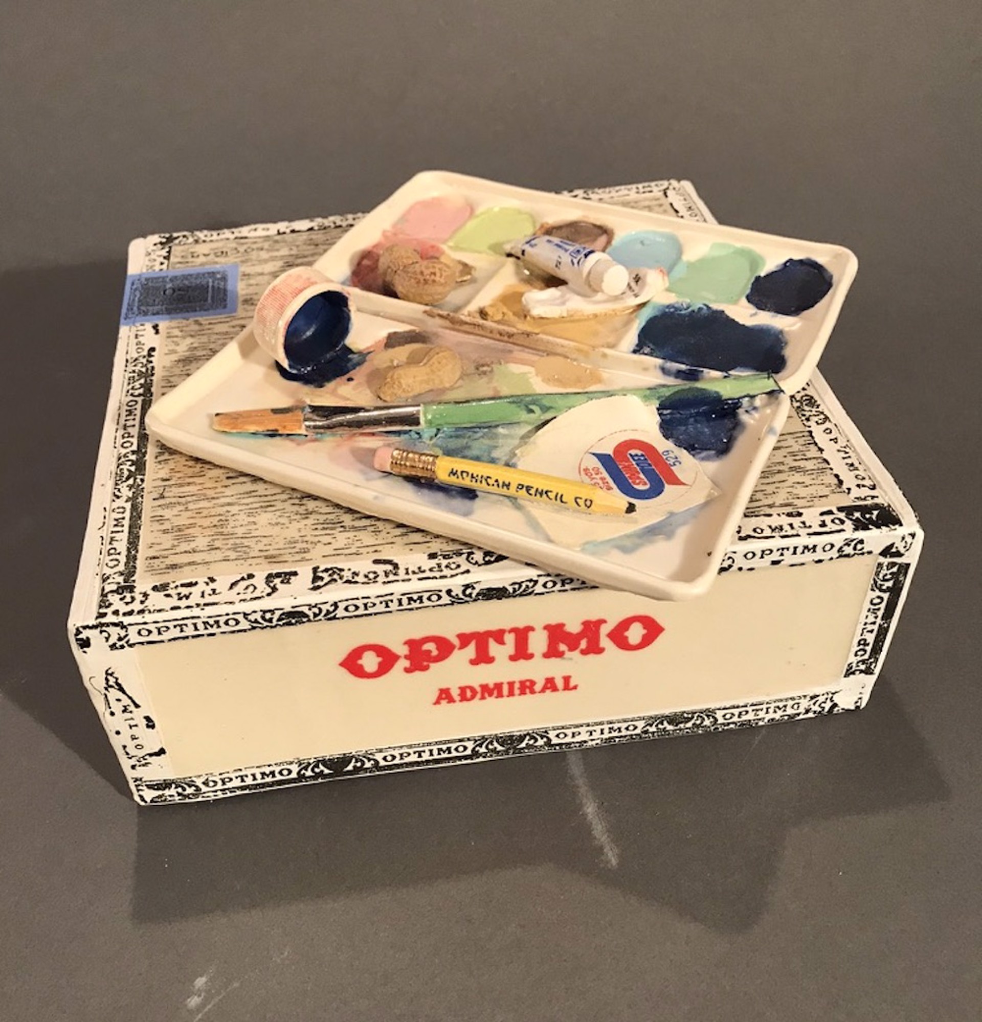 Optimo Cigar Box with Watercolor Palette by Richard Shaw