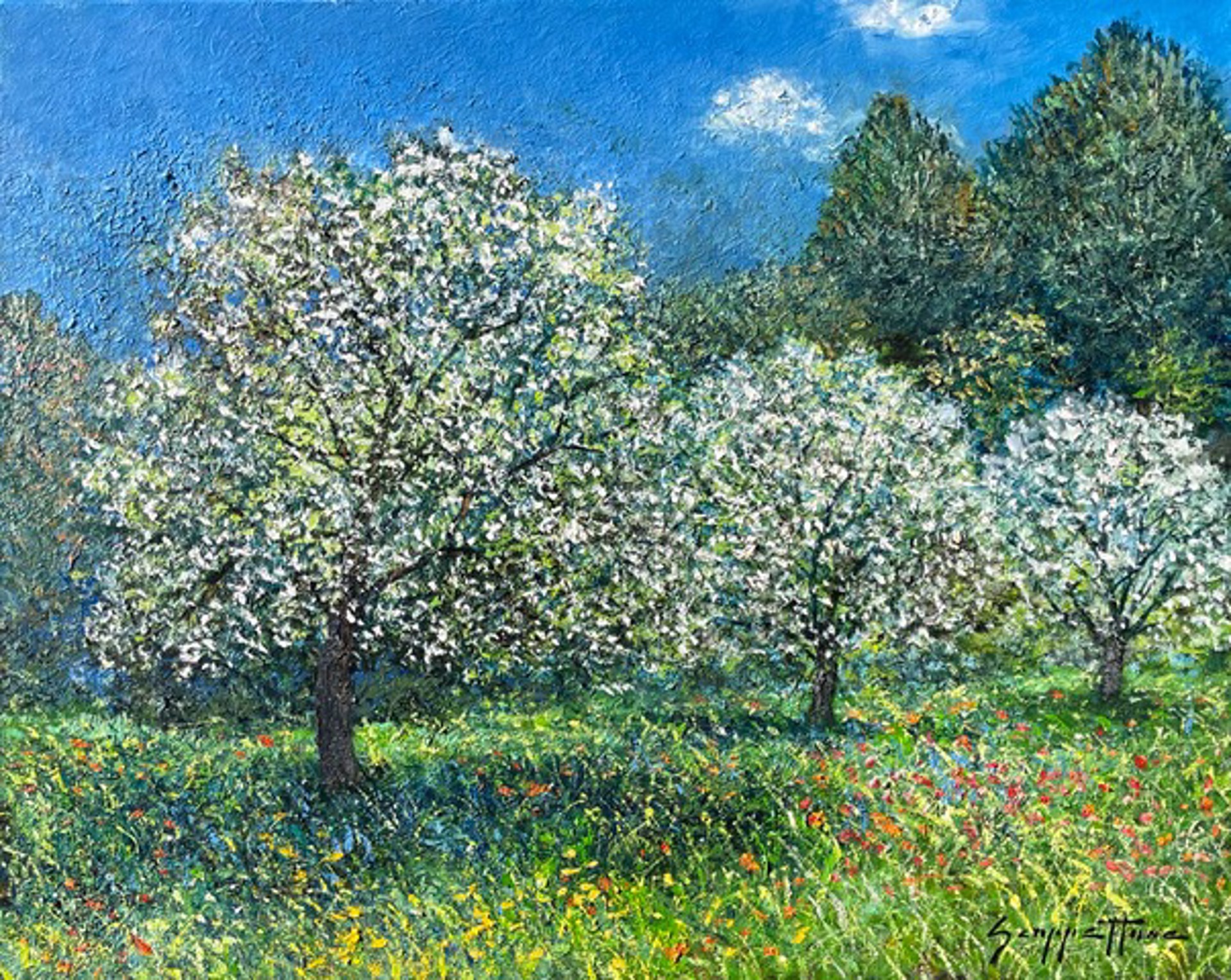 New Spring Orchard by James Scoppettone
