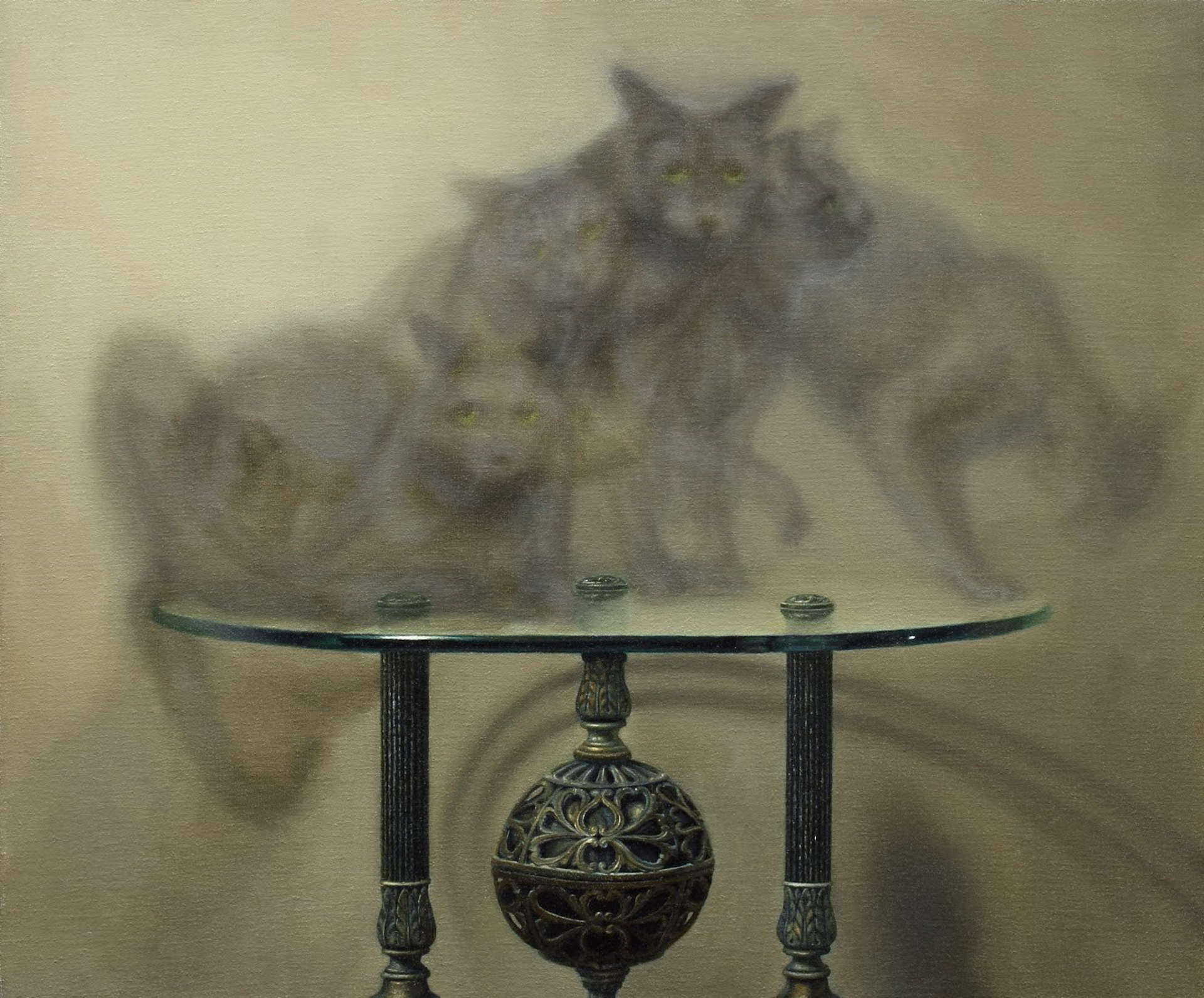 Cat on Table by Zane York