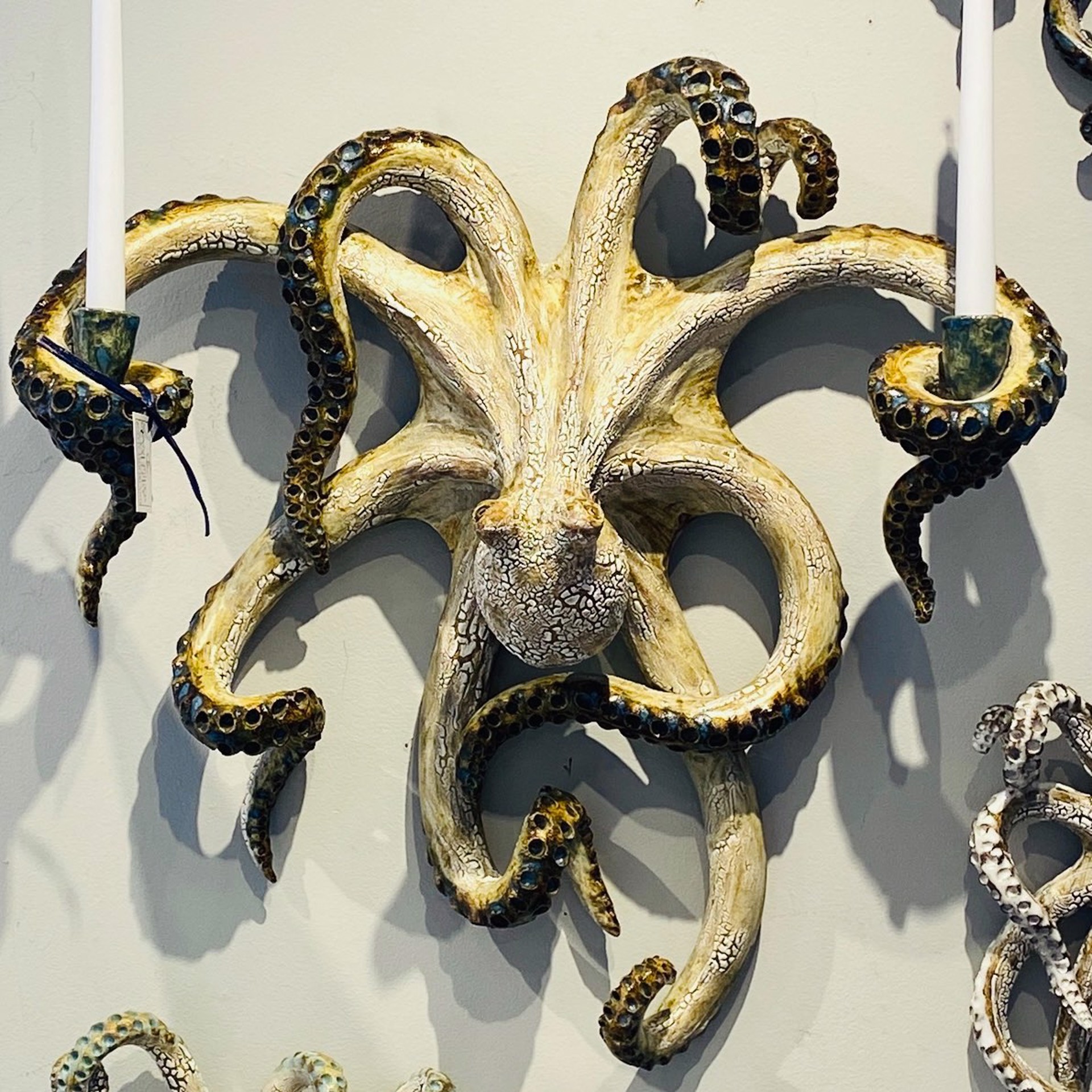 Octopus Wall Candelabra by Shayne Greco