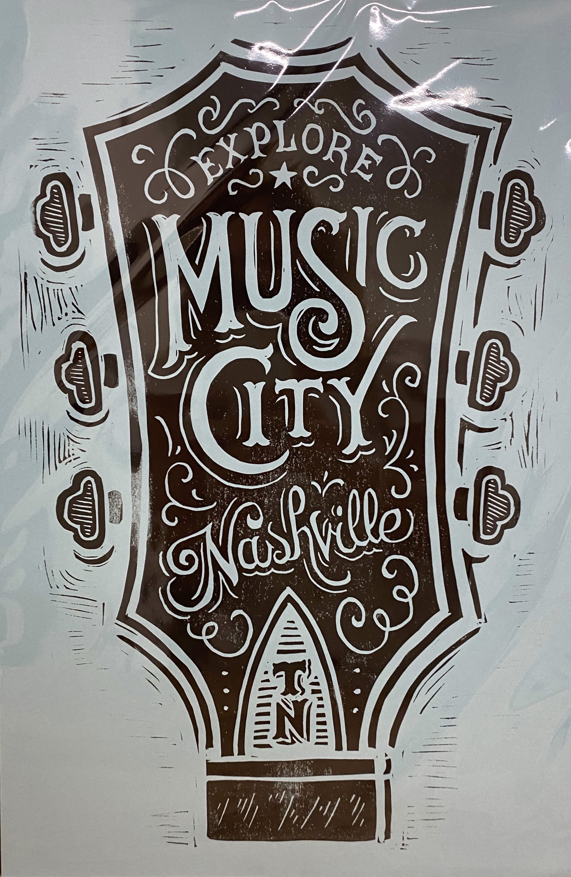 Explore Music City (Blue) by Derrick Castle