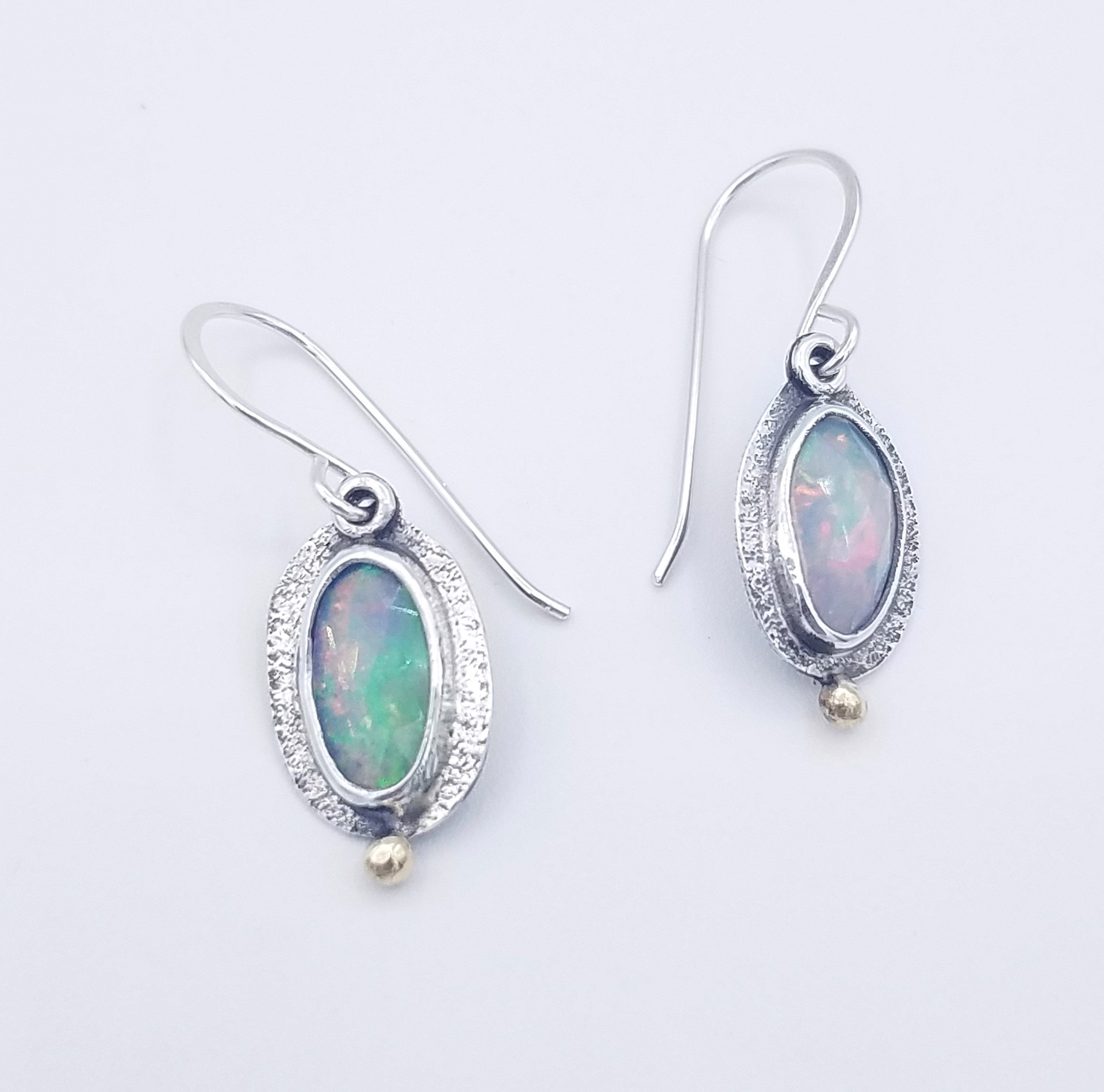Ethiopian Opal Earrings by Anita Shuler