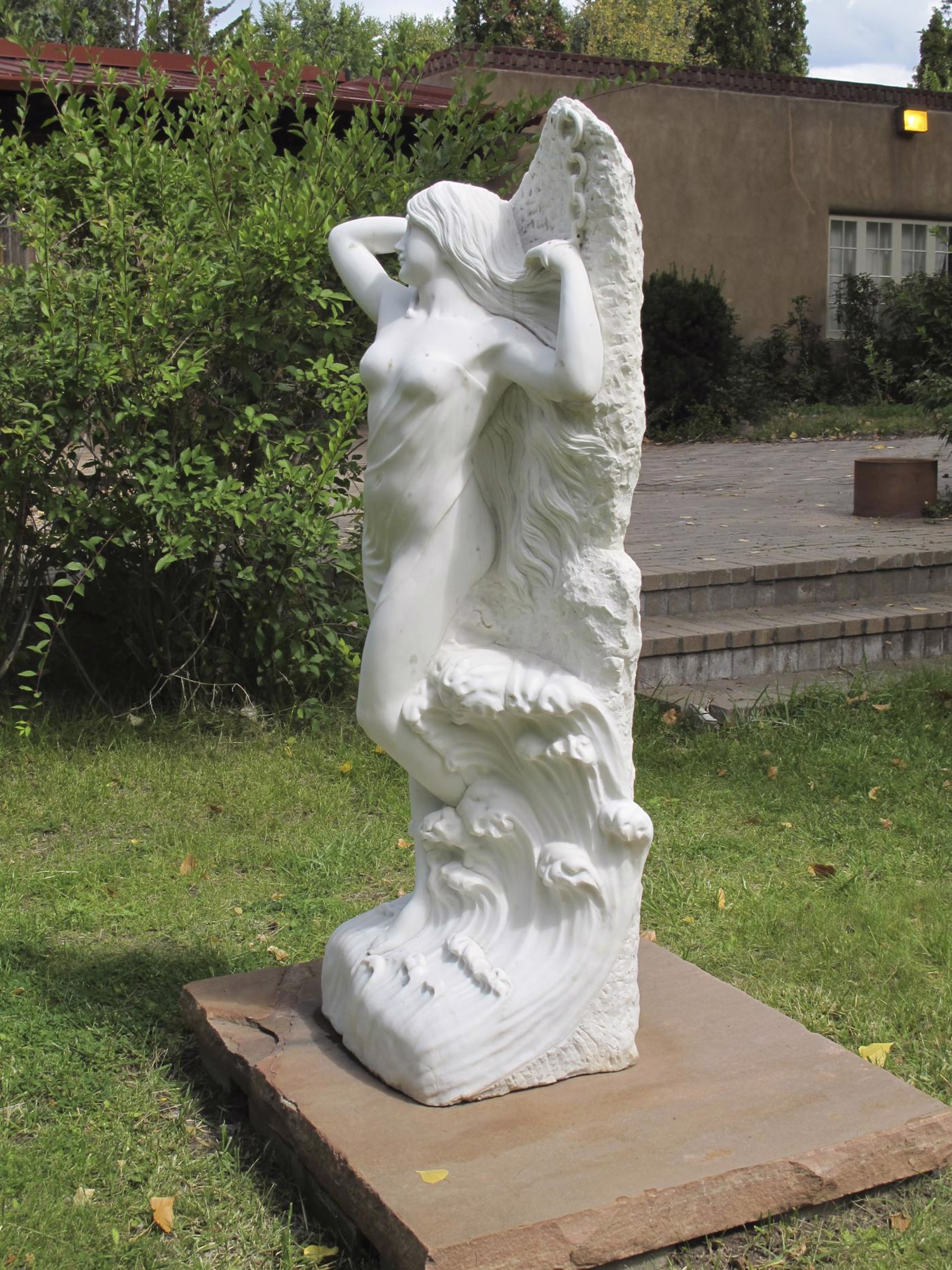 Andromeda by stone sculpture