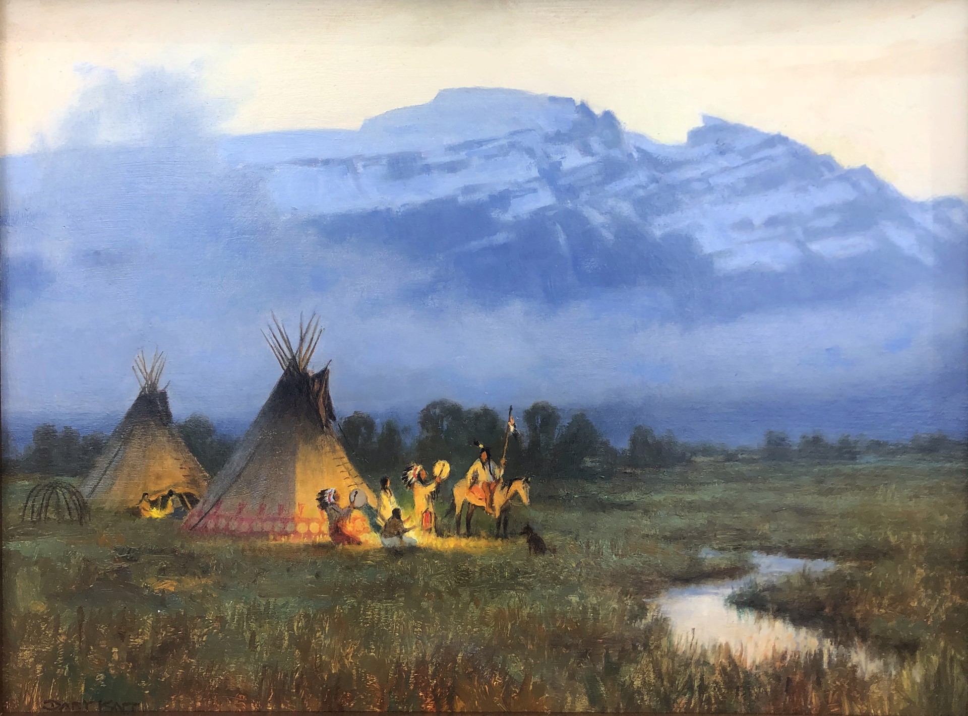 Camp at the Base of the Sleeping Indian by Gary Kapp