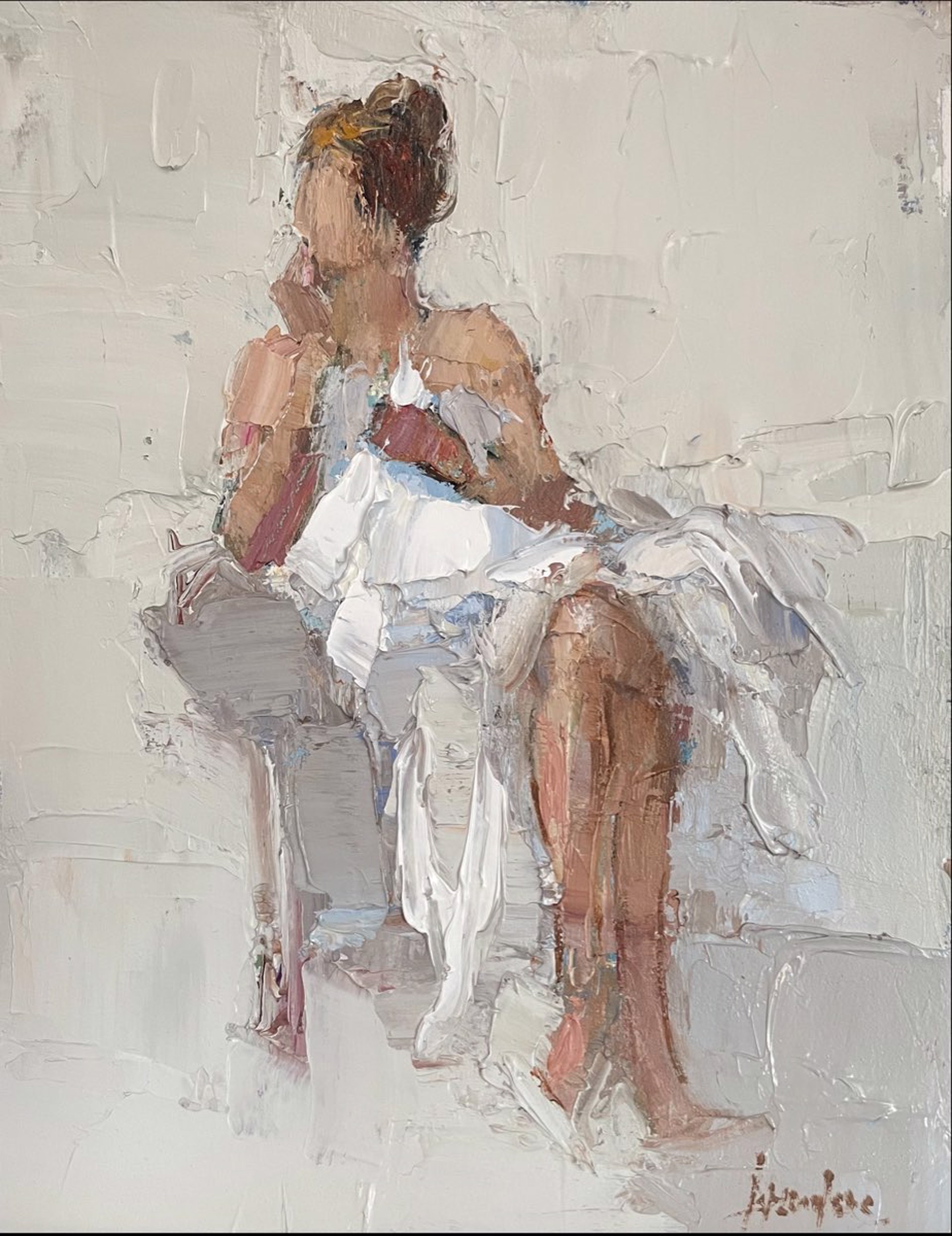 Seated Woman by Barbara Flowers