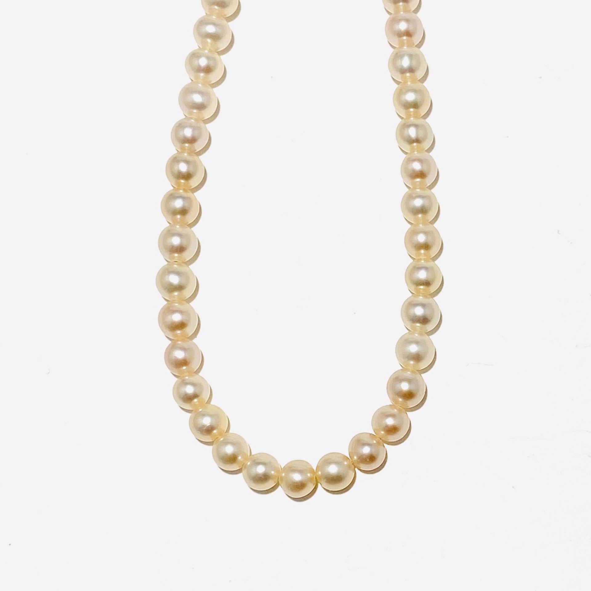 Pink Pearl Strand Necklace by Nance Trueworthy