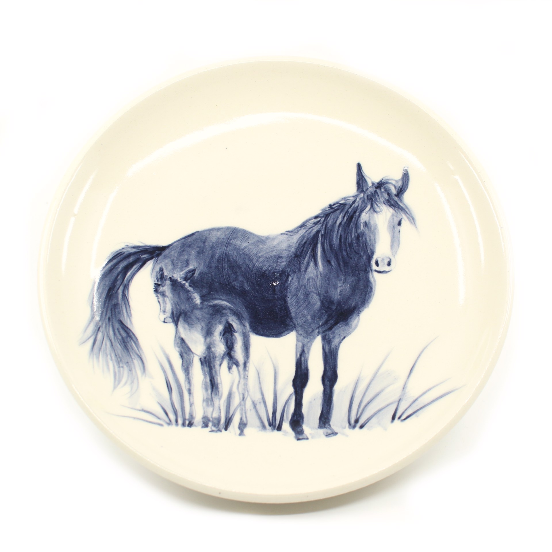 Wild Horses Plate by Kat Kinnick